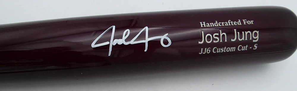 Josh Jung Autographed Marucci Player Model Bat Texas Rangers Beckett BAS #1W97421 - Image 3