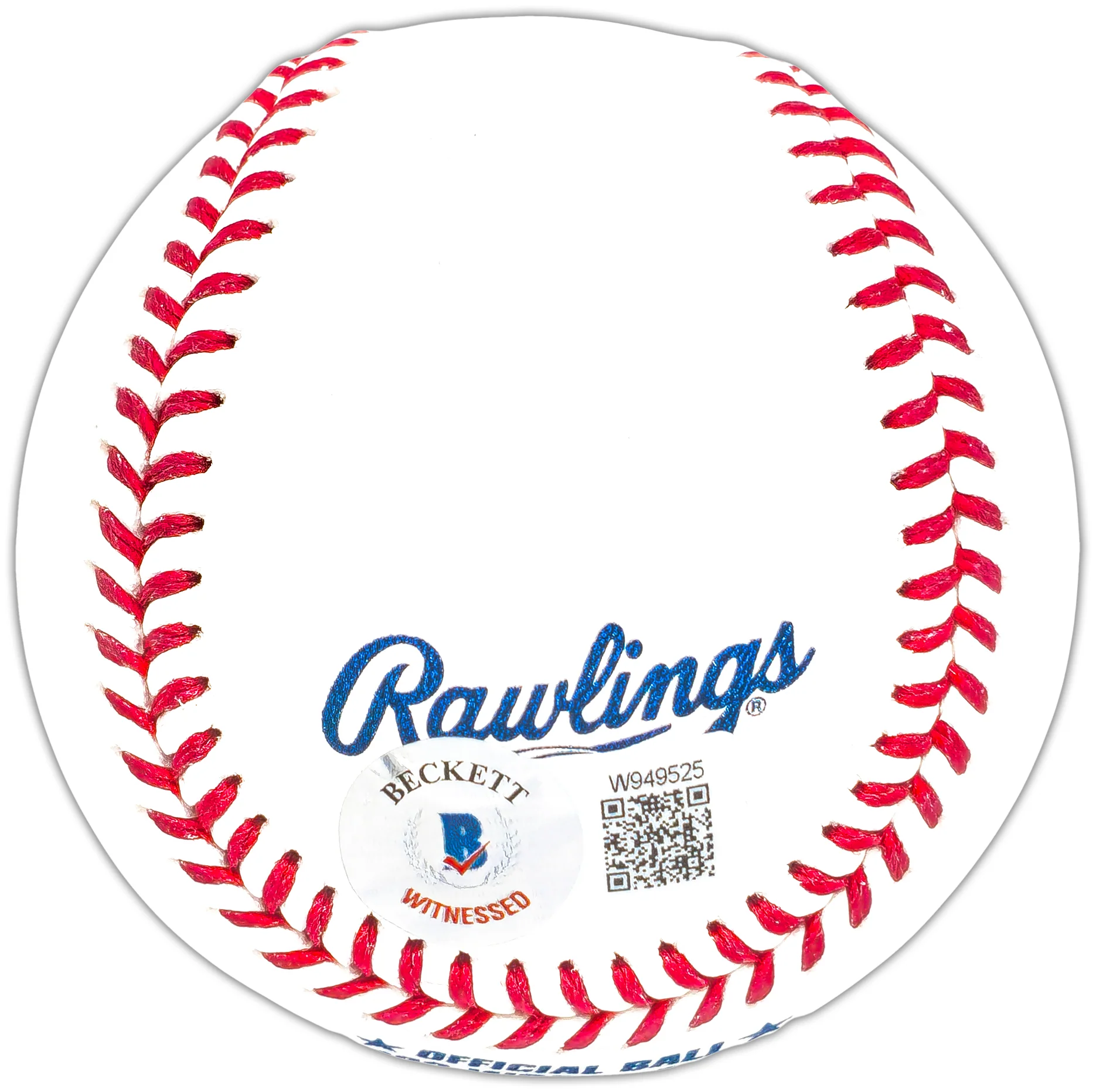 Josh Jung Autographed Official 2023 World Series Logo MLB Baseball Texas Rangers Beckett BAS Witness Stock #221328 - Image 3