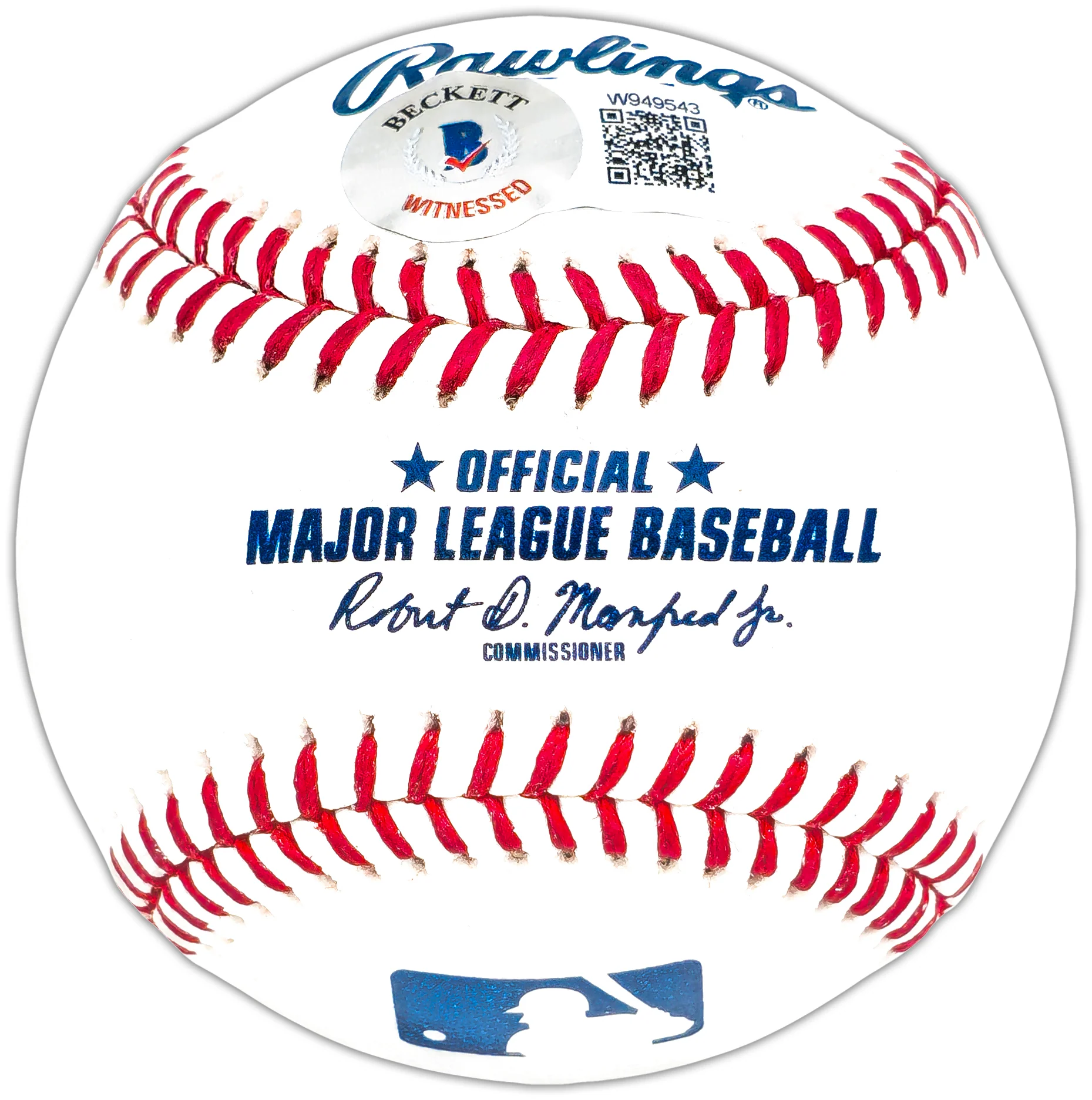 Josh Jung Autographed Official MLB Baseball Texas Rangers Beckett BAS Witness Stock #221367 - Image 3