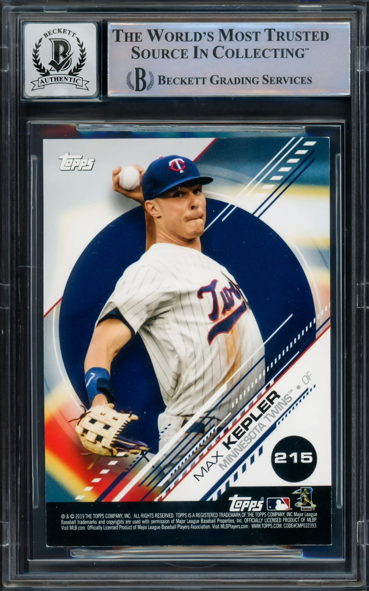 Juan Soto Autographed 2019 Topps Sticker Card #215 New York Mets Auto Grade Gem Mint 10 Beckett BAS #16544363 - Image 2