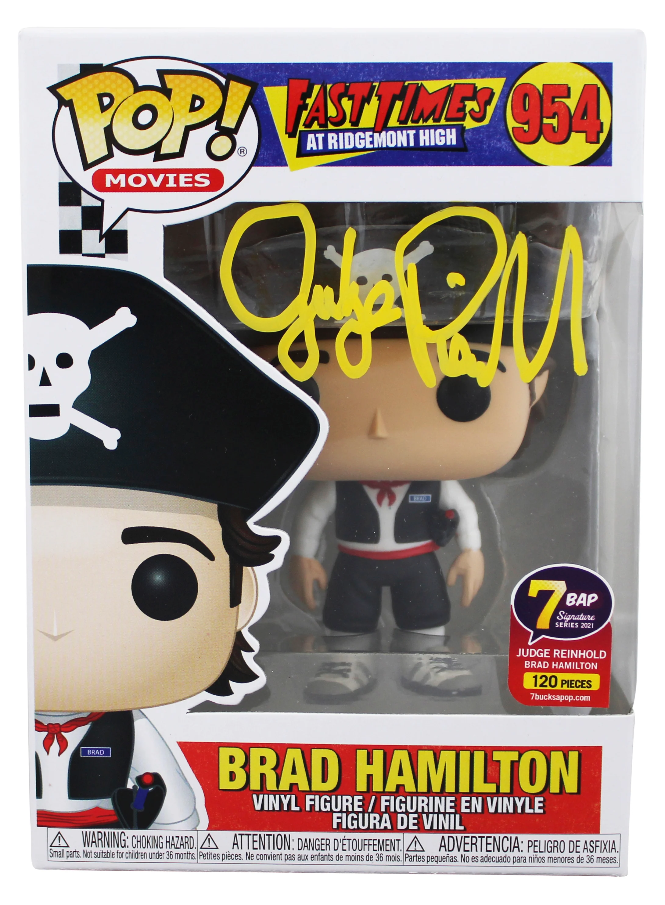 Judge Reinhold Fast Times Signed Brad #954 Funko Pop Vinyl Figure JSA #MM33059 - Image 2