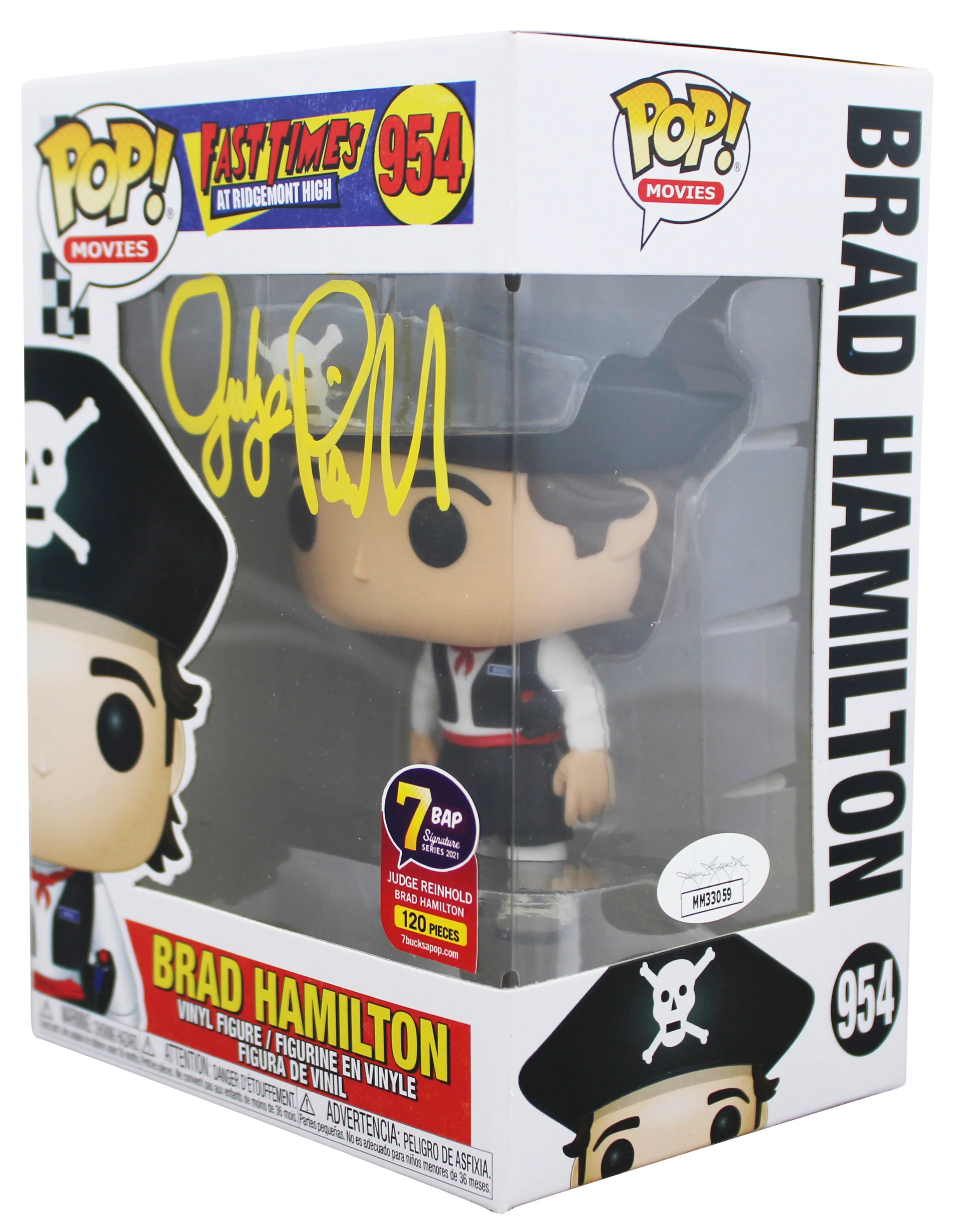 Judge Reinhold Fast Times Signed Brad #954 Funko Pop Vinyl Figure JSA #MM33059 - Image 3