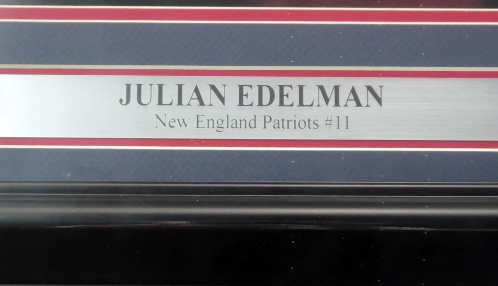 Julian Edelman Autographed Framed 16x20 Photo New England Patriots Beckett BAS Stock #151425 - Image 4