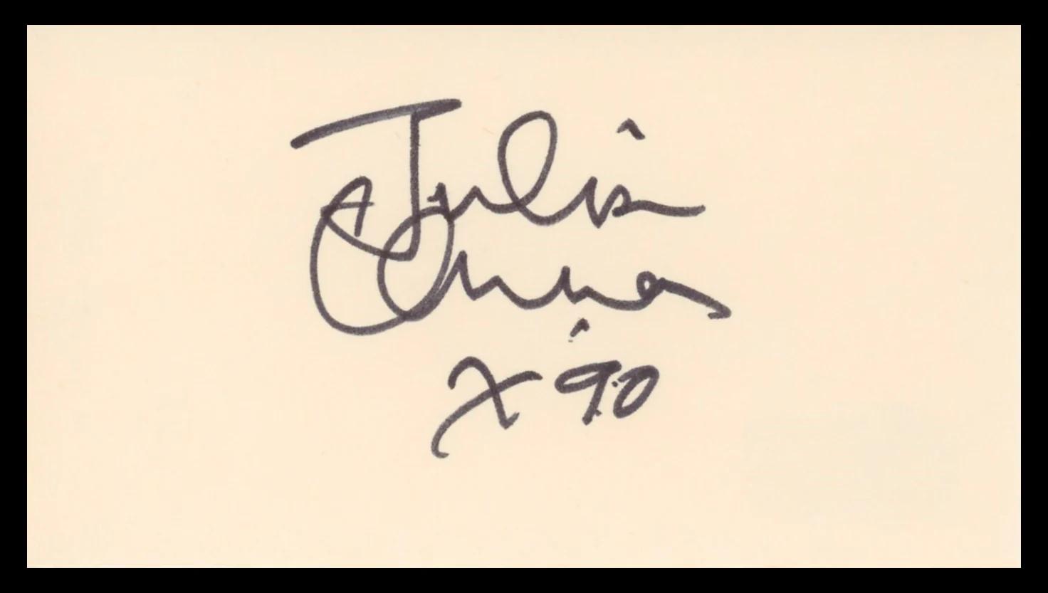 Julian Lennon Whaledreamers Authentic Signed 3x5 Index Card BAS #BU64819 - Image 2