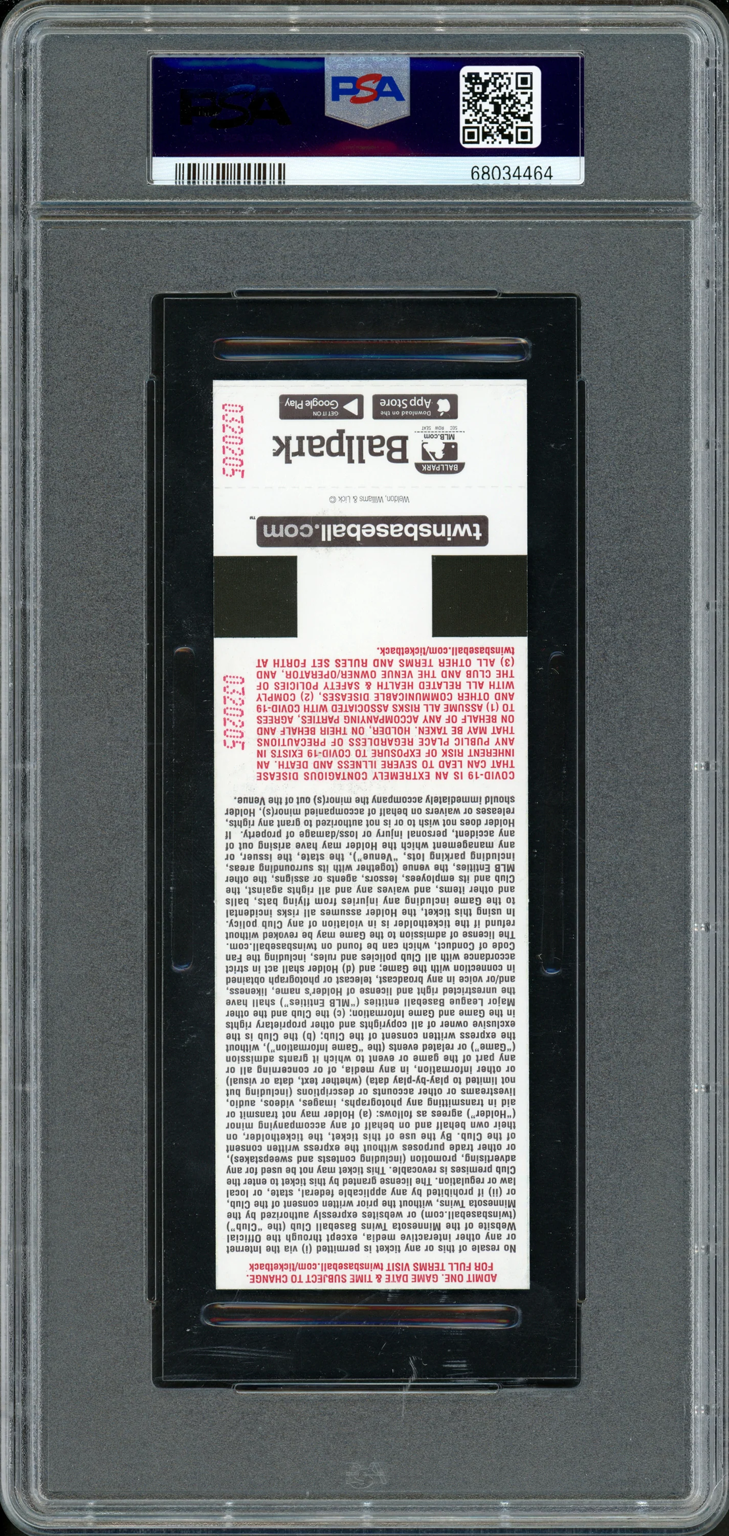 Julio Rodriguez Autographed 2022 MLB Debut Rookie Ticket 4/8/2022 Seattle Mariners PSA 10 Auto Grade Gem Mint 10 (Field) PSA/DNA Stock #262031 - Image 2