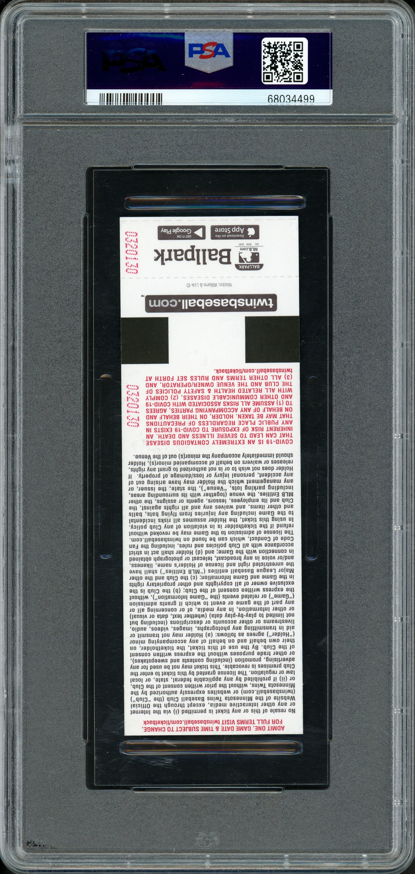 Julio Rodriguez Autographed 2022 MLB Debut Rookie Ticket 4/8/2022 Seattle Mariners PSA 9 Auto Grade Gem Mint 10 "MLB Debut" (Field) PSA/DNA Stock #262036 - Image 2