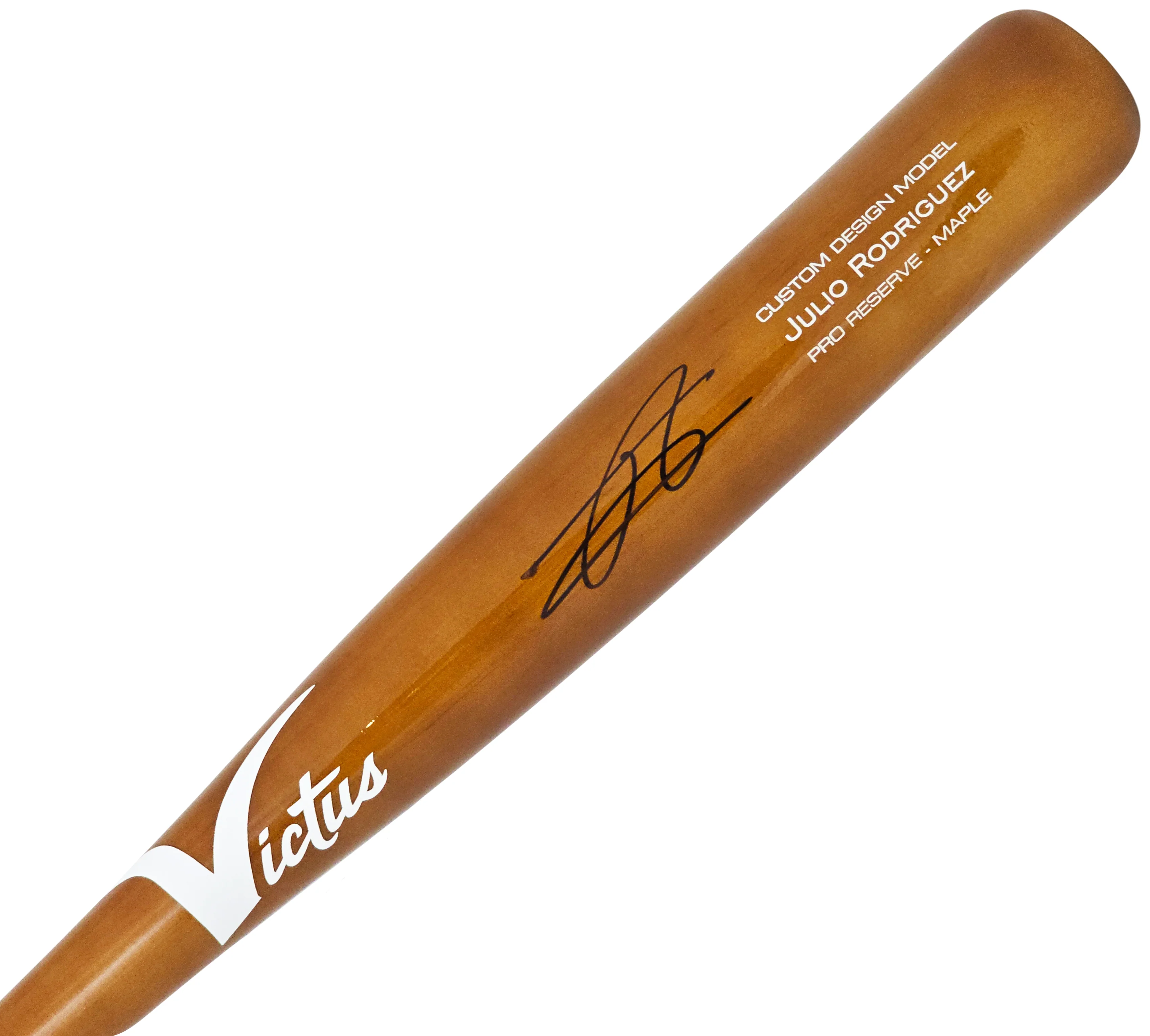 Julio Rodriguez Autographed Brown Victus Pro Reserve Maple Bat Seattle Mariners Fanatics and MLB Holo Stock #220488 - Image 2