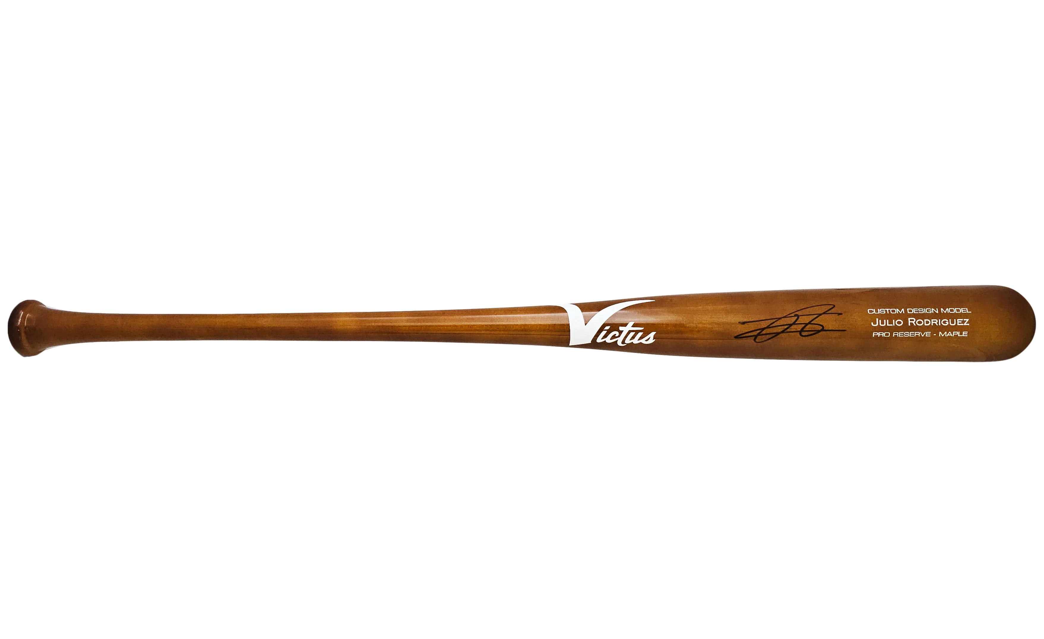 Julio Rodriguez Autographed Brown Victus Pro Reserve Maple Bat Seattle Mariners Fanatics and MLB Holo Stock #220488 - Image 3