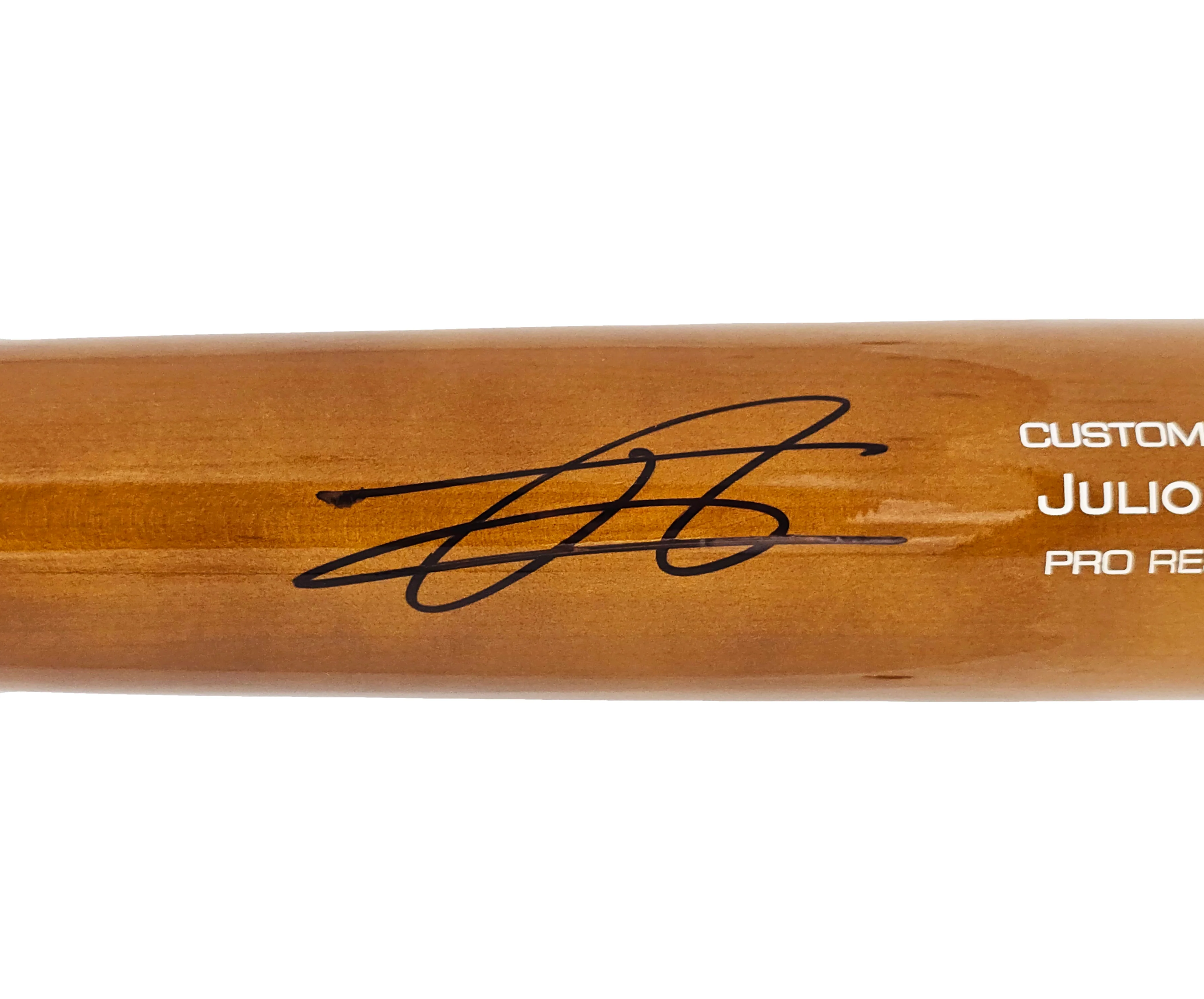 Julio Rodriguez Autographed Brown Victus Pro Reserve Maple Bat Seattle Mariners Fanatics and MLB Holo Stock #220488 - Image 4