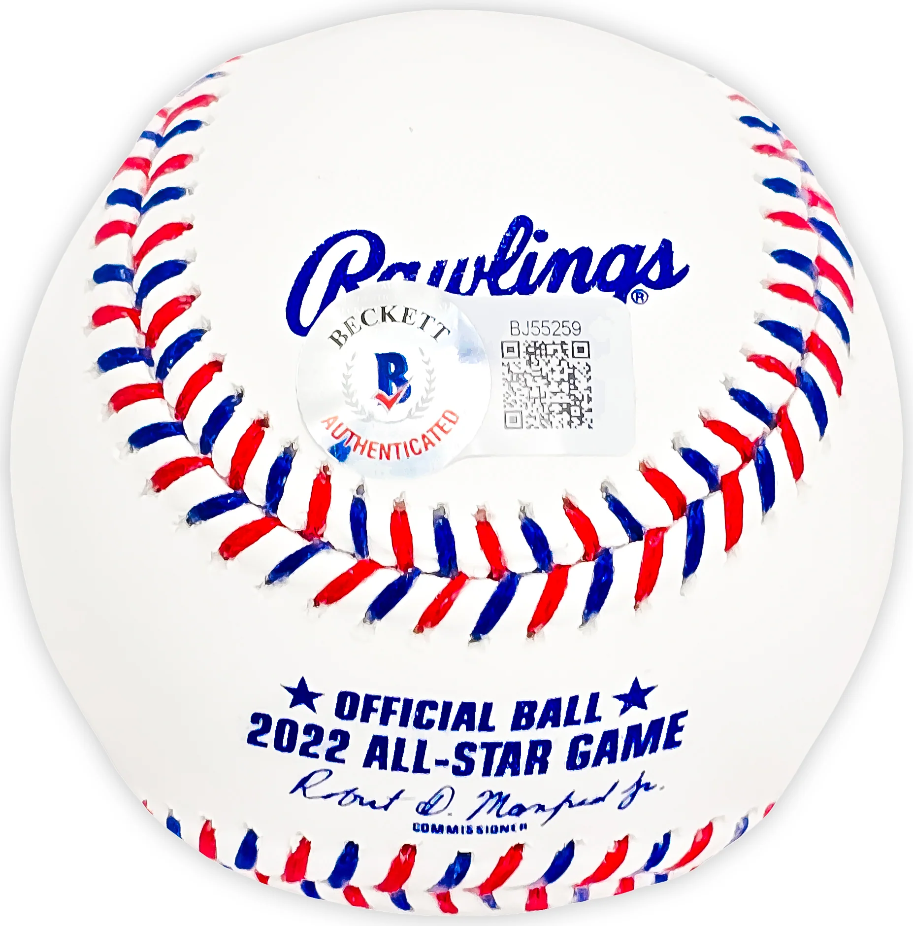 Julio Rodriguez Autographed Official 2022 All Star Game MLB Game Baseball Seattle Mariners "44" Beckett BAS QR Stock #218609 - Image 3