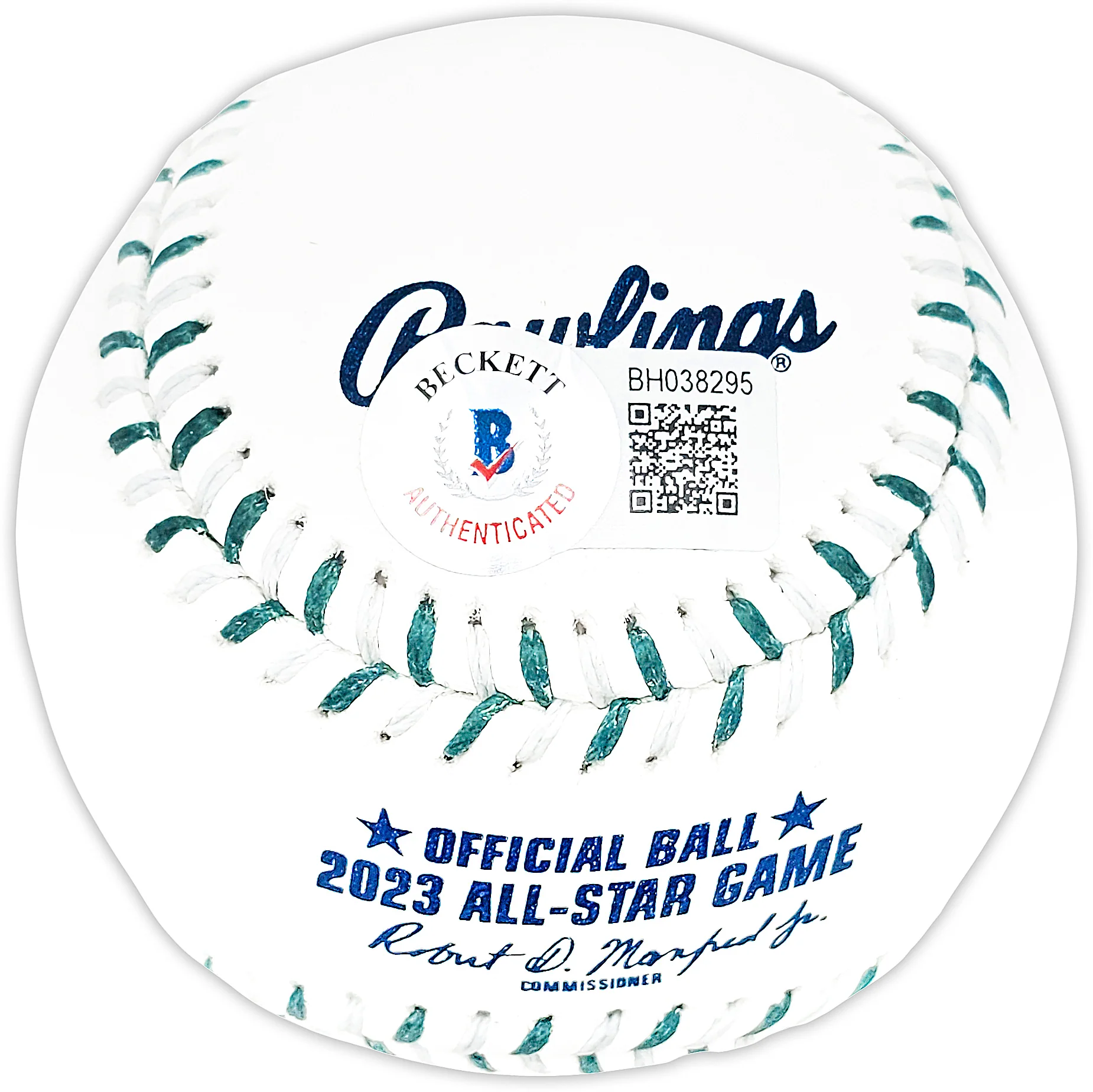 Julio Rodriguez Autographed Official 2023 All Star Game Logo MLB Game Baseball Seattle Mariners Beckett BAS QR Stock #220567 - Image 3