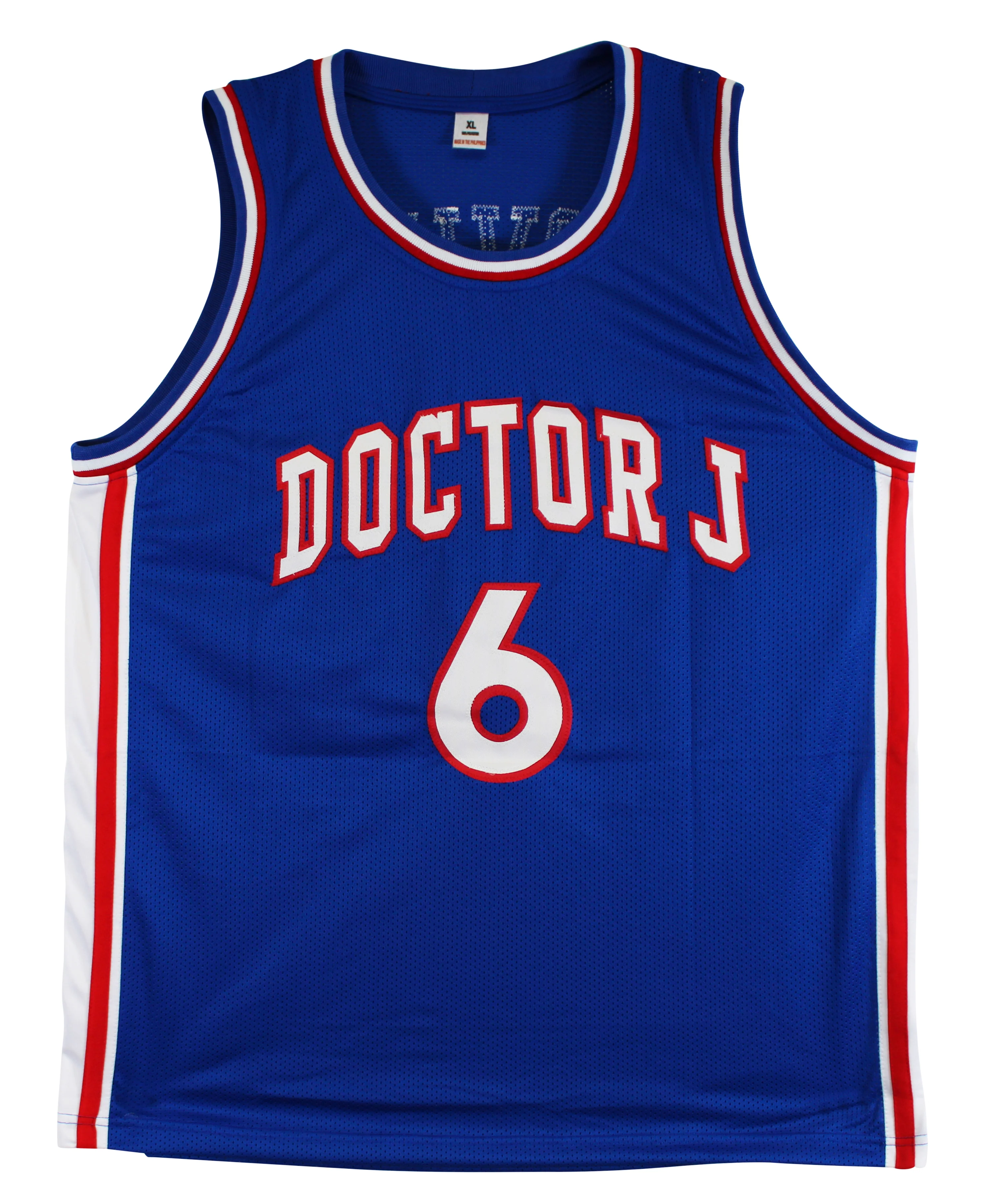 Julius "Dr. J" Erving Authentic Signed Blue Pro Style Jersey Autographed BAS 2 - Image 4
