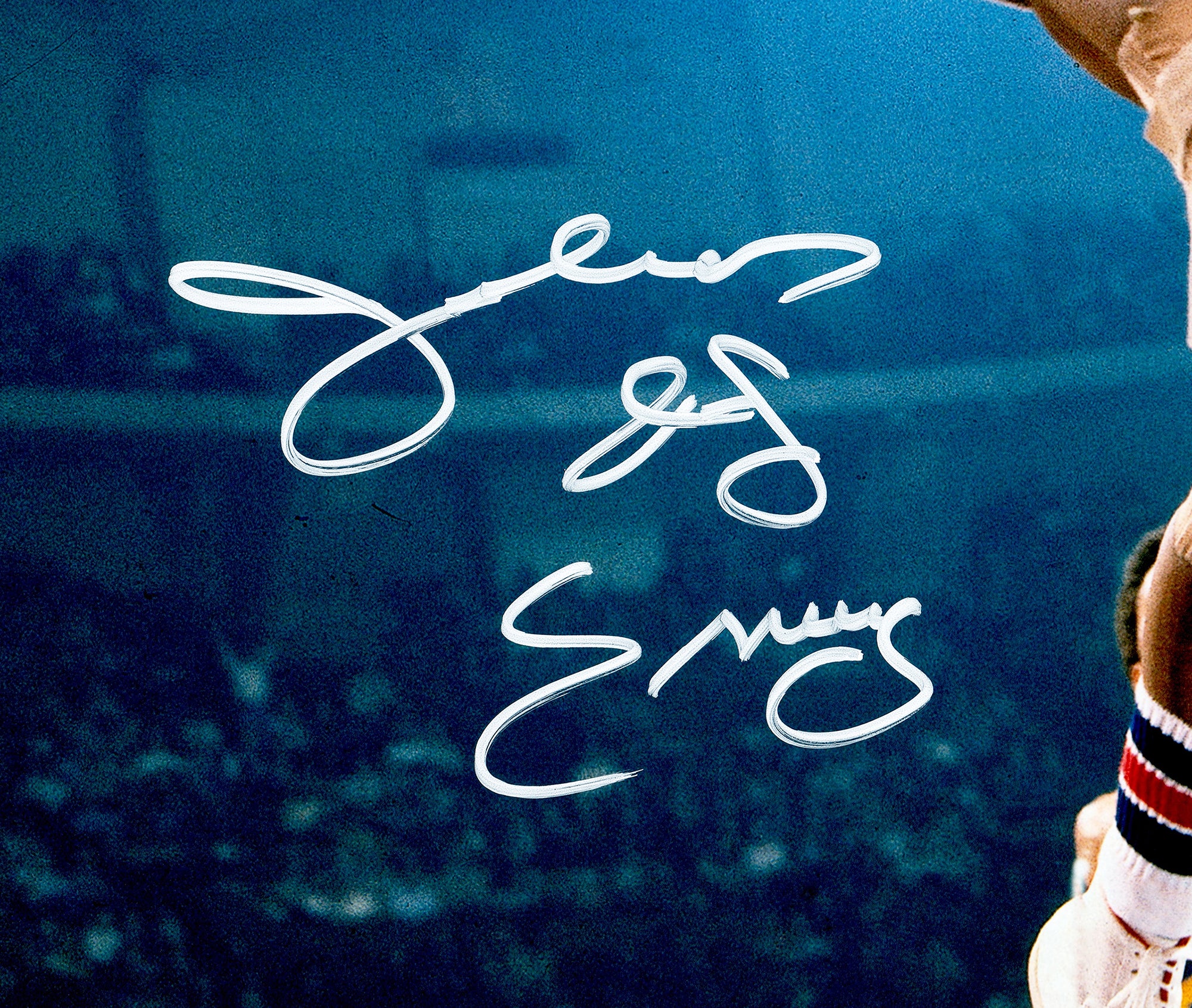 Julius "Dr. J" Erving Autographed 16x20 Photo Philadelphia 76ers Beckett BAS Witness Stock #232709 - Image 2