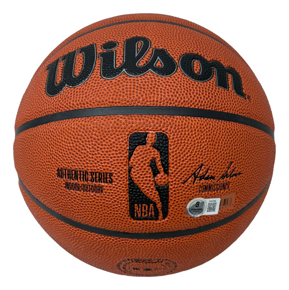 Julius Dr. J Erving Philadelphia 76ers Signed Wilson I/O Basketball BAS - Image 2