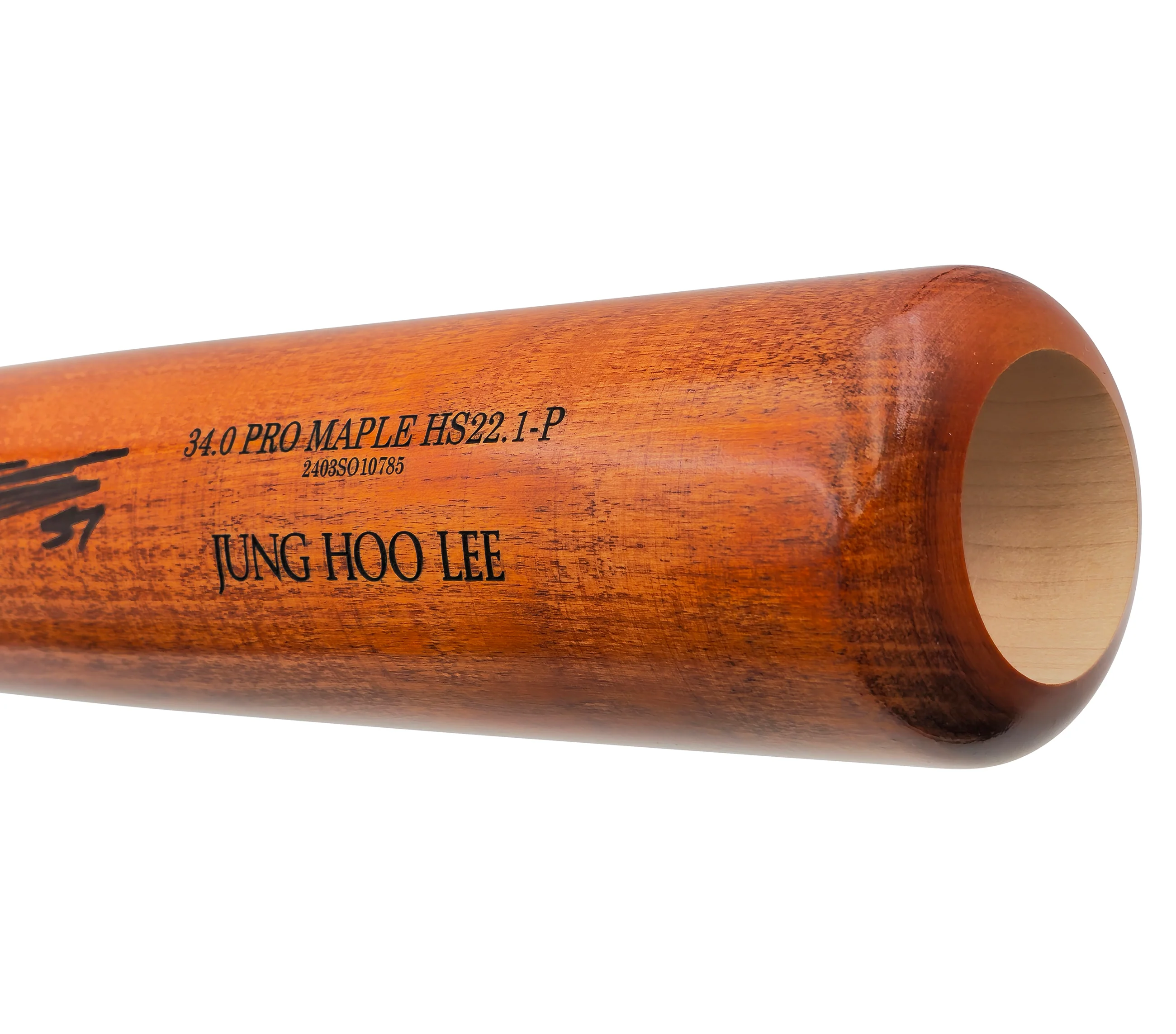 Jung Hoo Lee Autographed Orange & Black Old Hickory Player Model Baseball Bat San Francisco Giants Beckett BAS Witness Stock #227302 - Image 5
