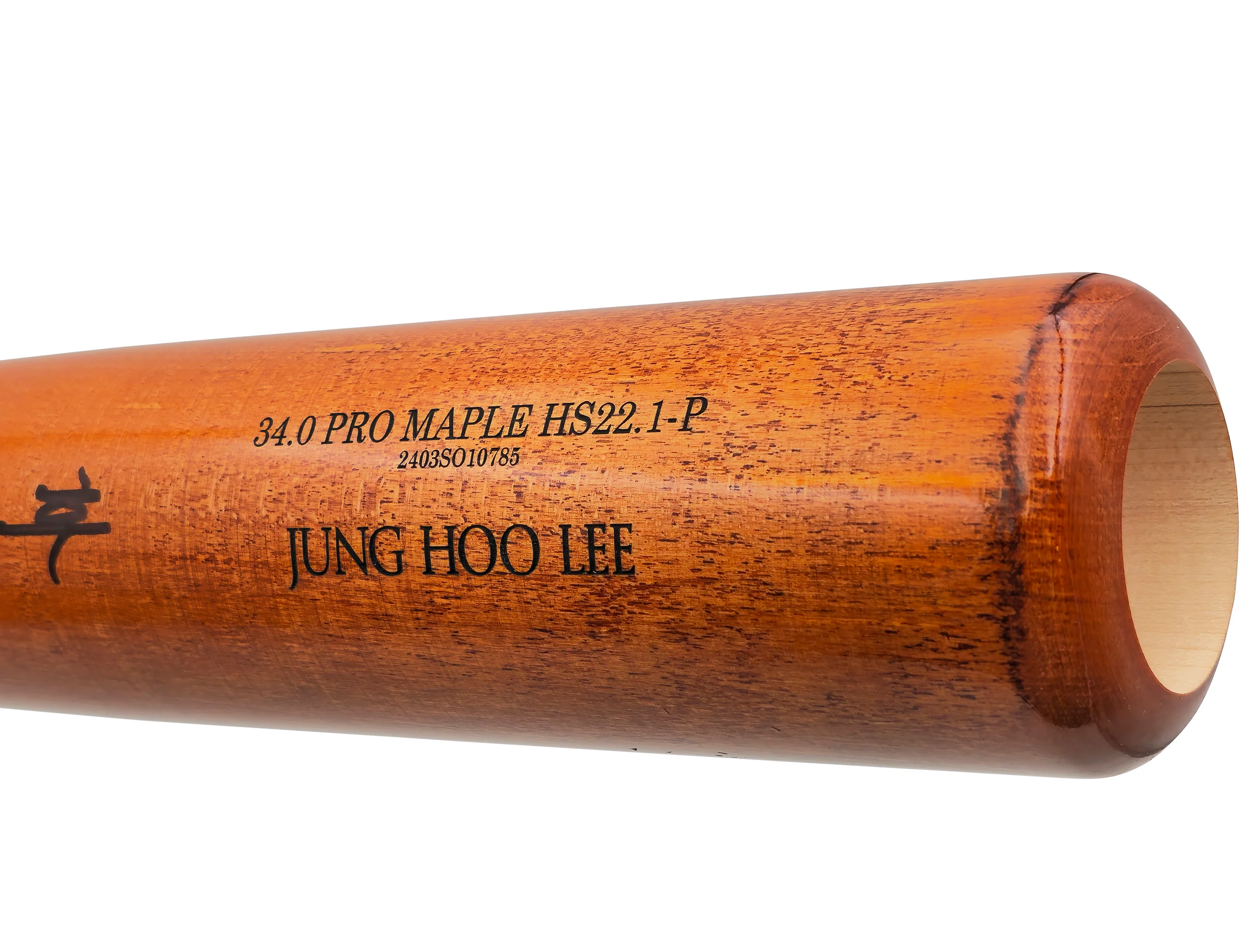 Jung Hoo Lee Autographed Orange & Black Old Hickory Player Model Baseball Bat San Francisco Giants Signed In Korean Beckett BAS Witness Stock #227305 - Image 5