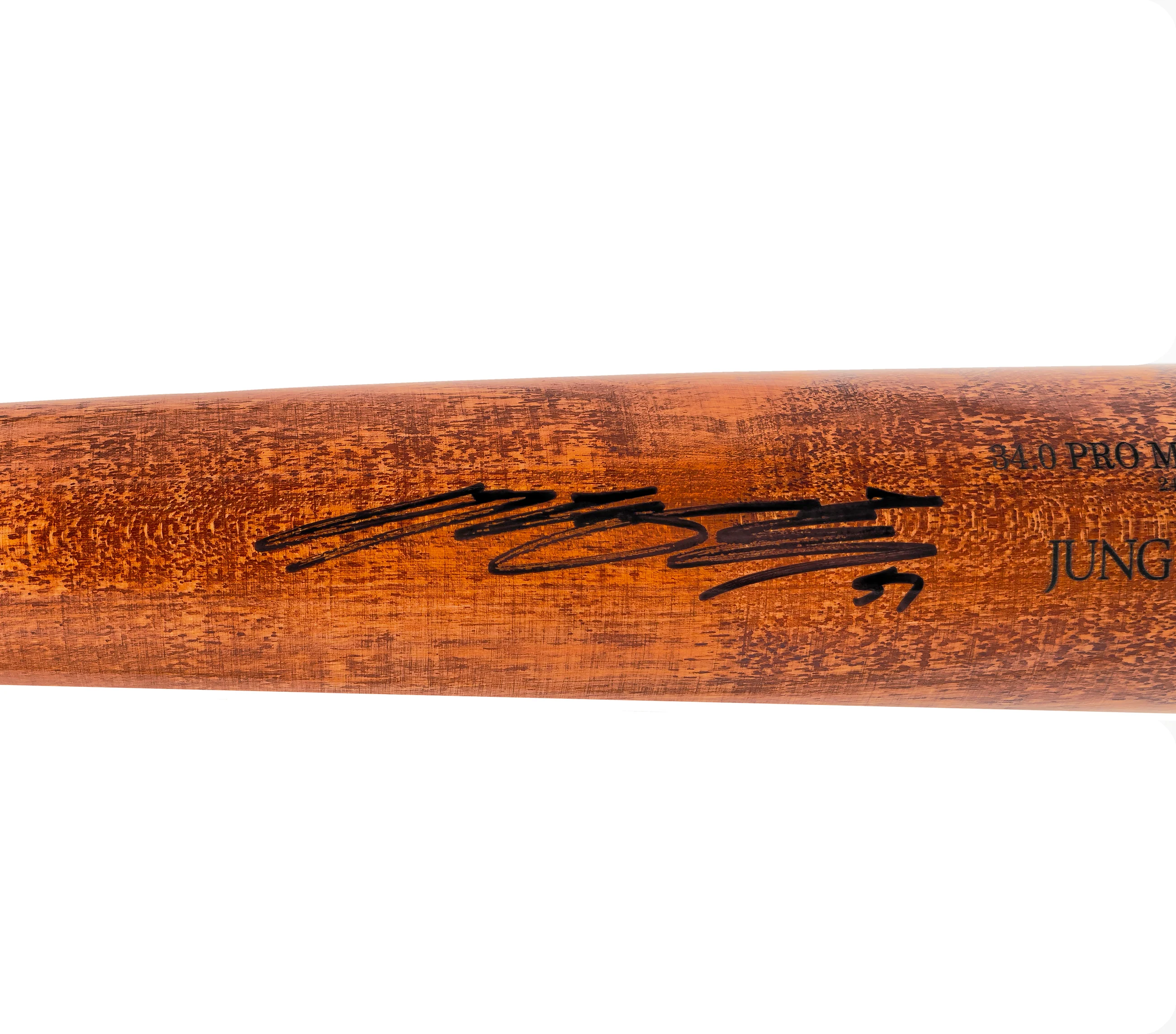 Jung Hoo Lee Autographed Orange & Gray Old Hickory Player Model Baseball Bat San Francisco Giants Beckett BAS Witness Stock #227303 - Image 3