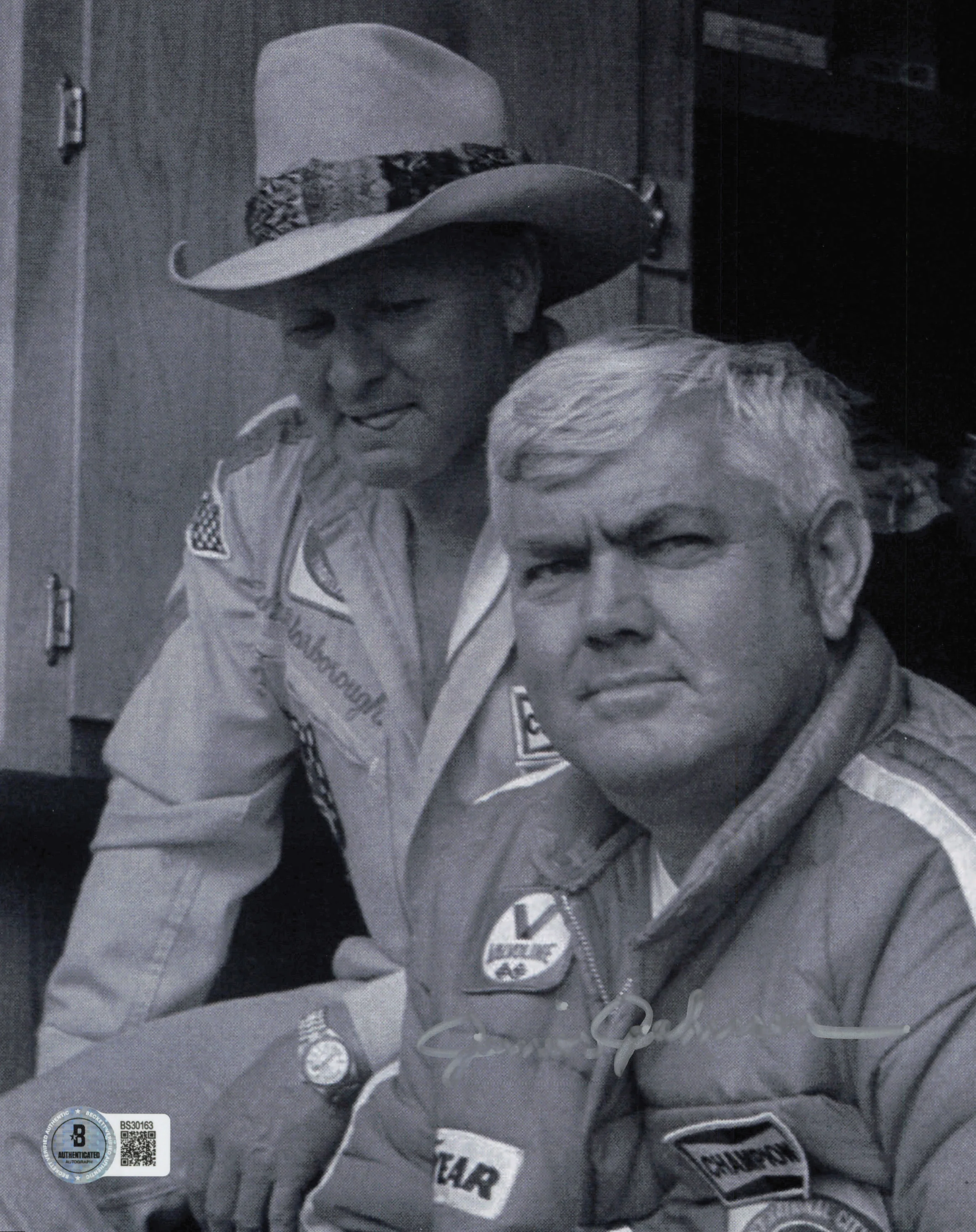 Junior Johnson Autographed 8x10 Photo Nascar Beckett BAS QR #BS30163