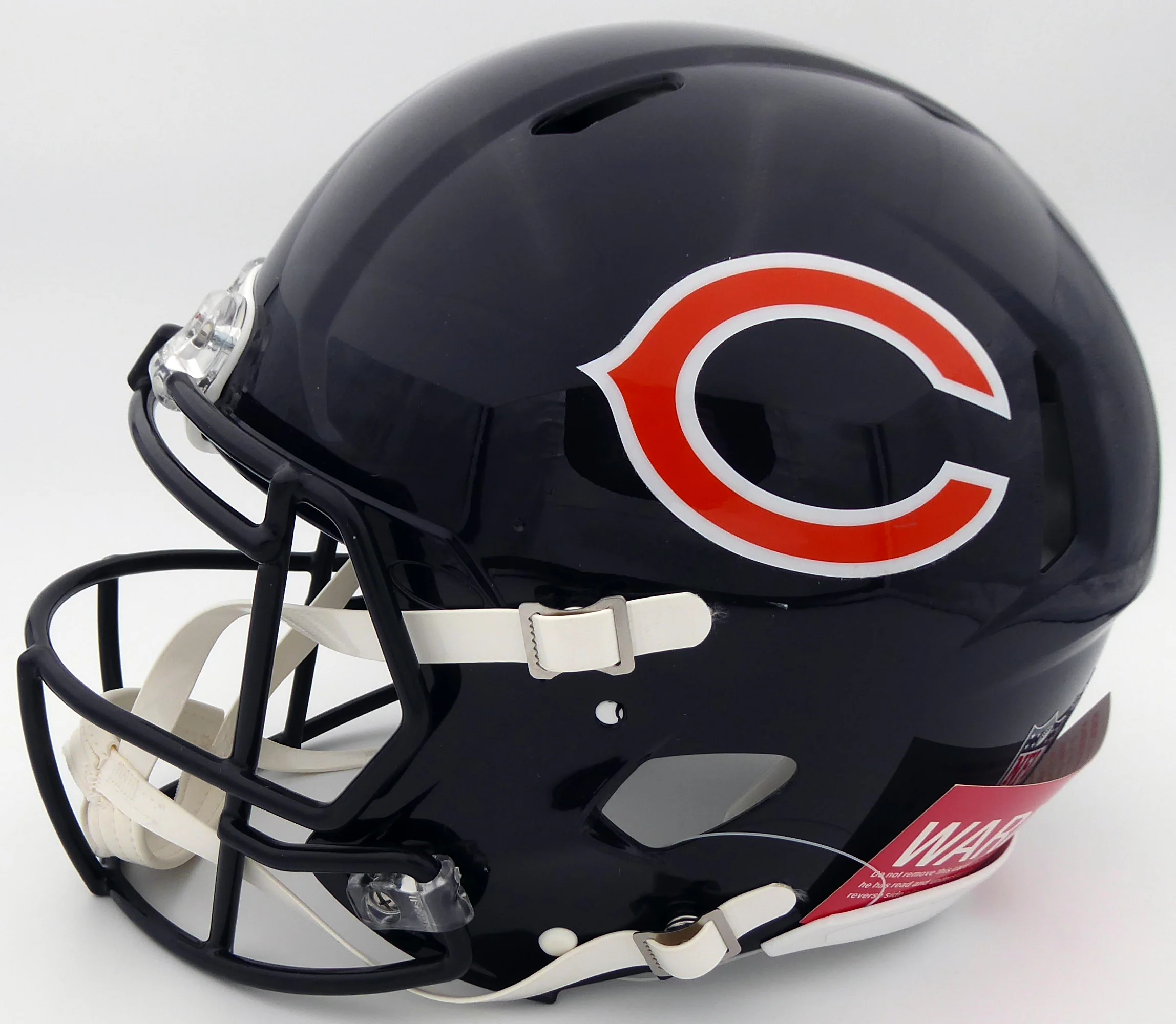 Justin Fields Autographed Chicago Bears Blue Full Size Authentic Speed Helmet Beckett BAS QR Stock #194774 - Image 5