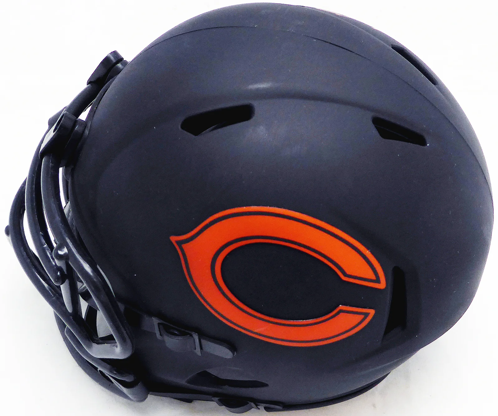 Justin Fields Autographed Chicago Bears Eclipse Black Speed Mini Helmet Beckett BAS QR #BK69299 - Image 5