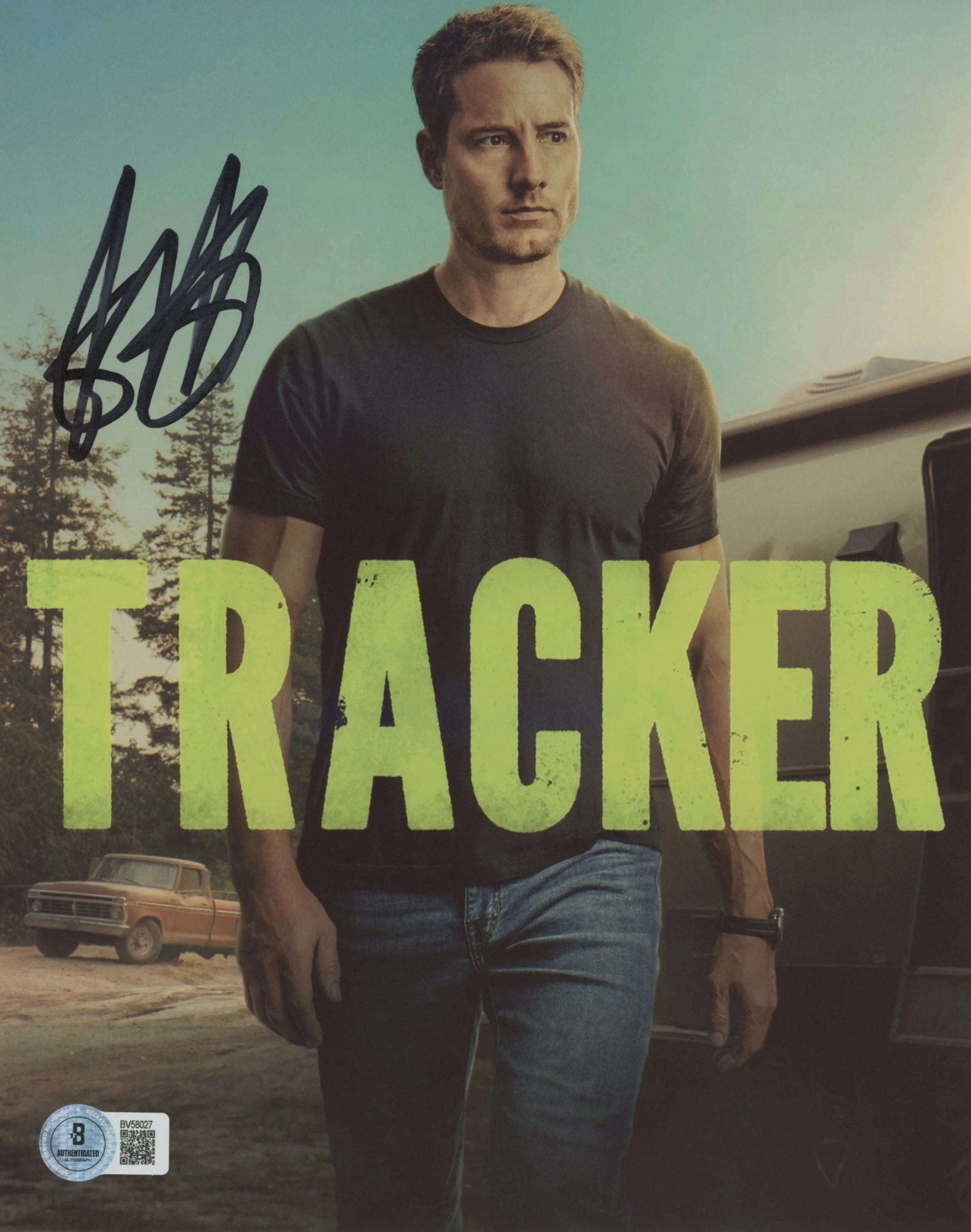 Justin Hartley Tracker Authentic Signed 8x10 Photo Autographed BAS #BV58027 - Image 2