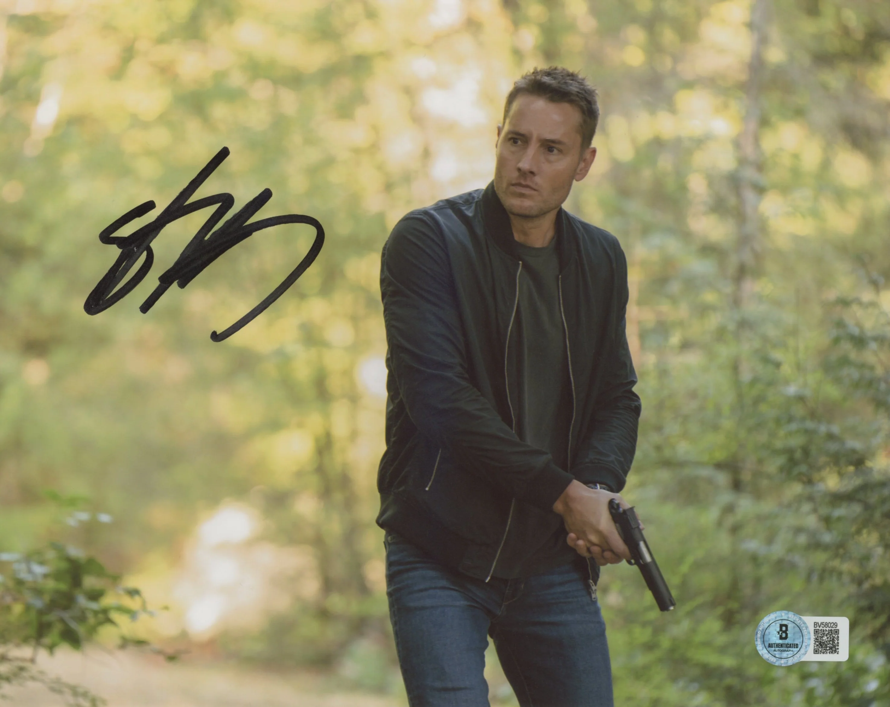 Justin Hartley Tracker Authentic Signed 8x10 Photo Autographed BAS #BV58029 - Image 2