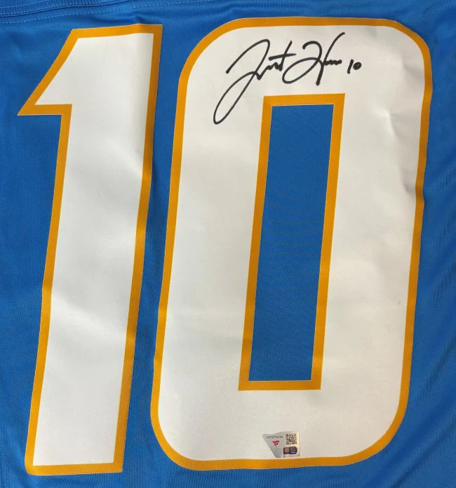 Justin Herbert Signed Los Angeles Chargers Nike Limited Football Jersey Fanatics - Image 2