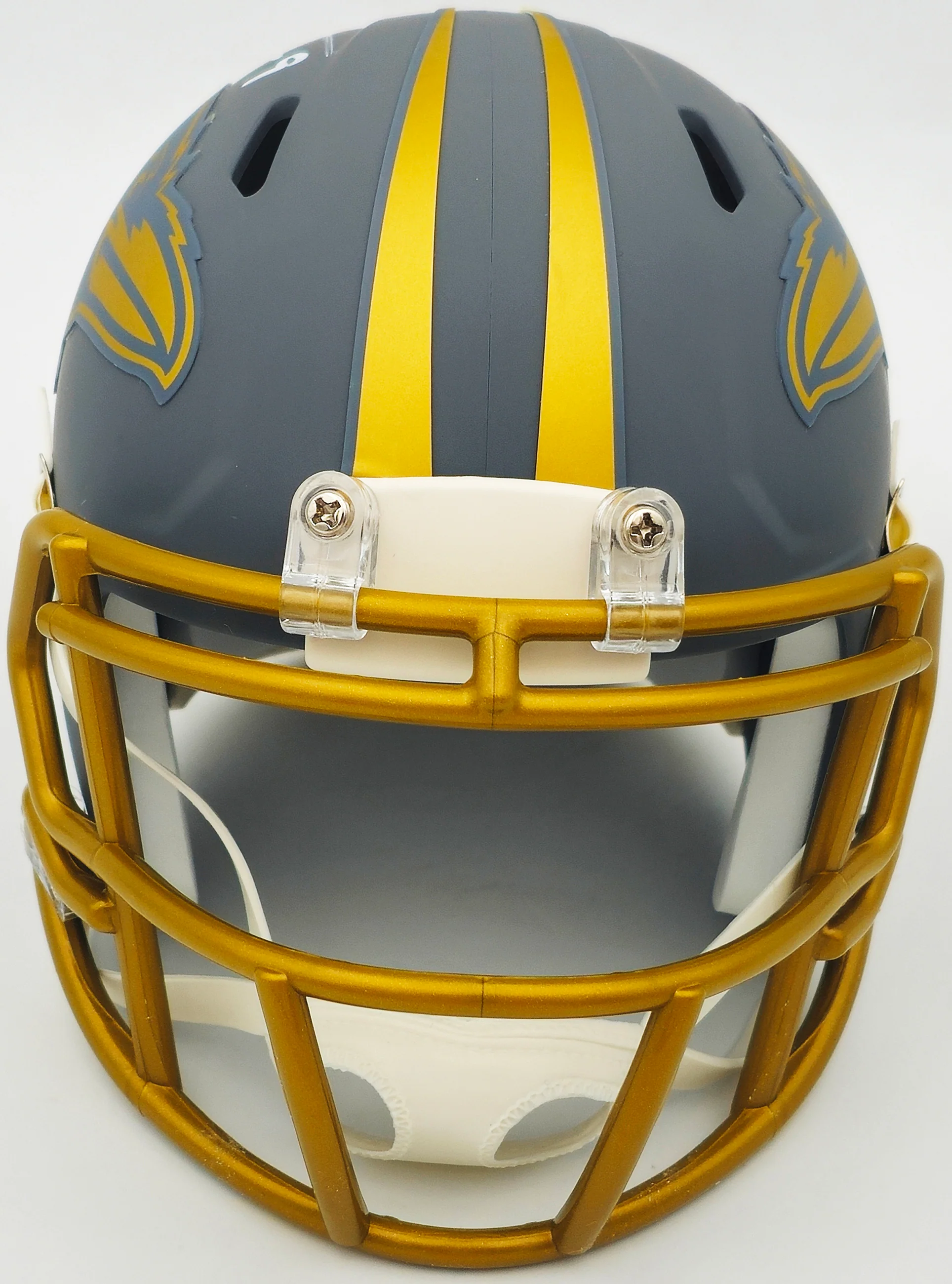 Justin Tucker Autographed Baltimore Ravens Slate Gray Speed Mini Helmet JSA Stock #232735 - Image 3