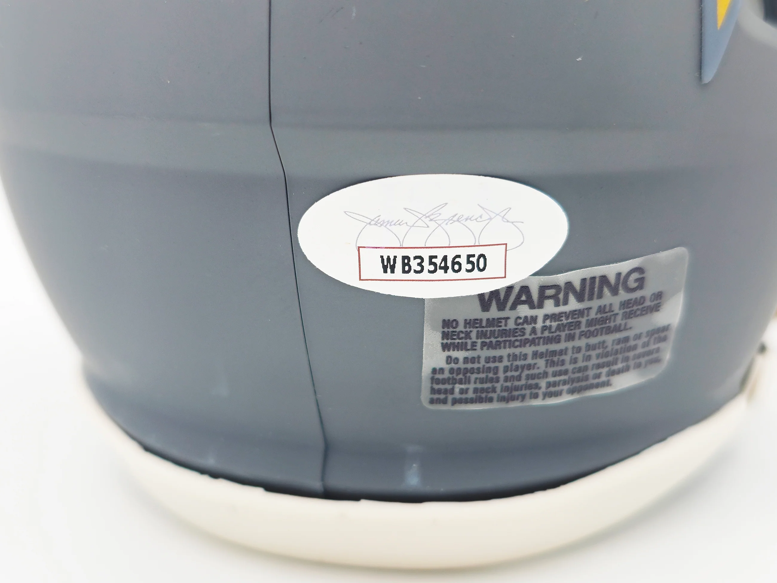 Justin Tucker Autographed Baltimore Ravens Slate Gray Speed Mini Helmet JSA Stock #232735 - Image 5