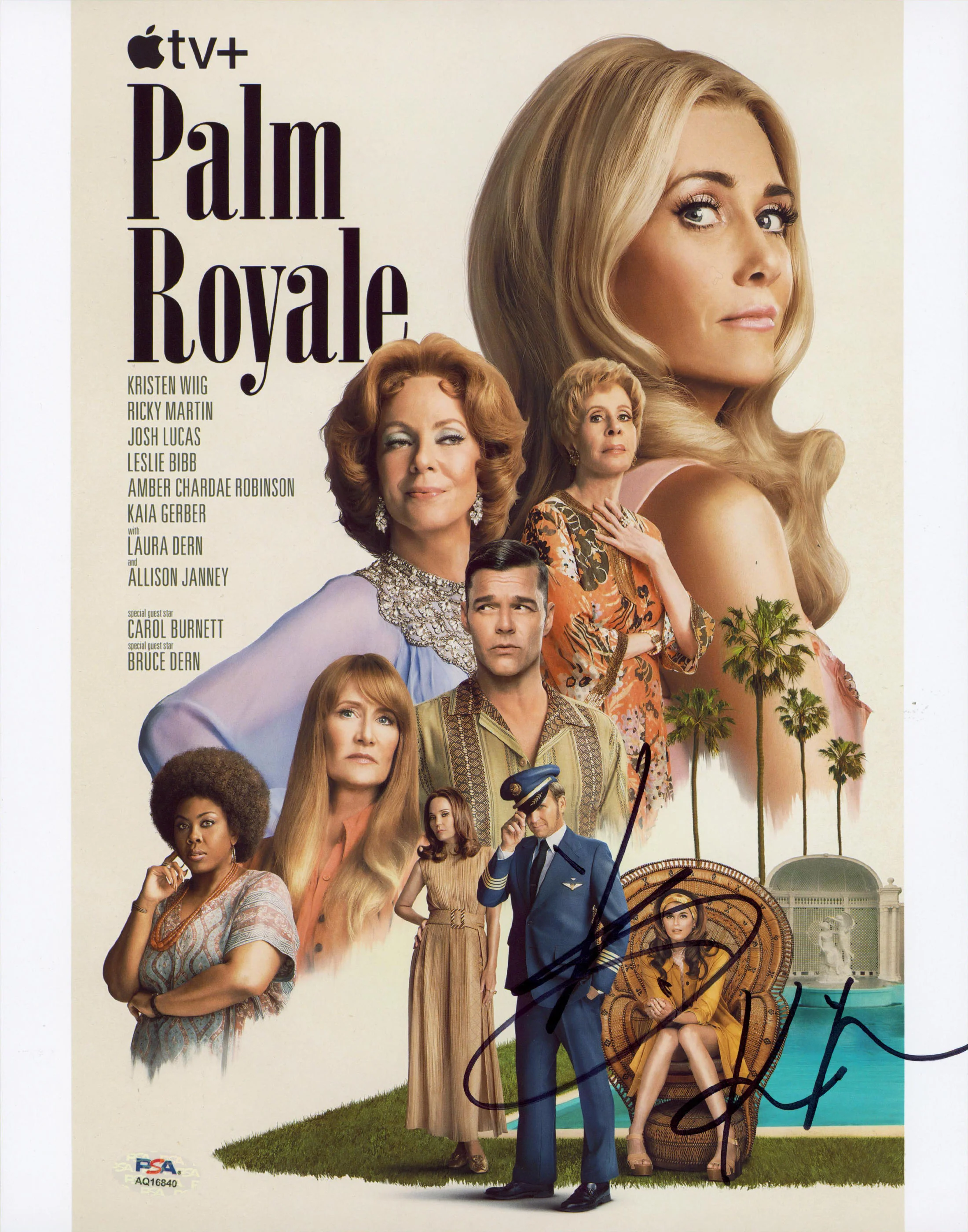 Kaia Gerber & Kristen Wiig Palm Royale Authentic Signed 11x14 Photo PSA #AQ16840 - Image 2