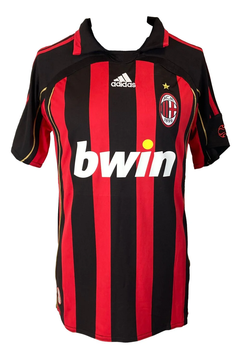 Kaka Signed AC Milan Red Adidas Soccer Jersey BAS - Image 3