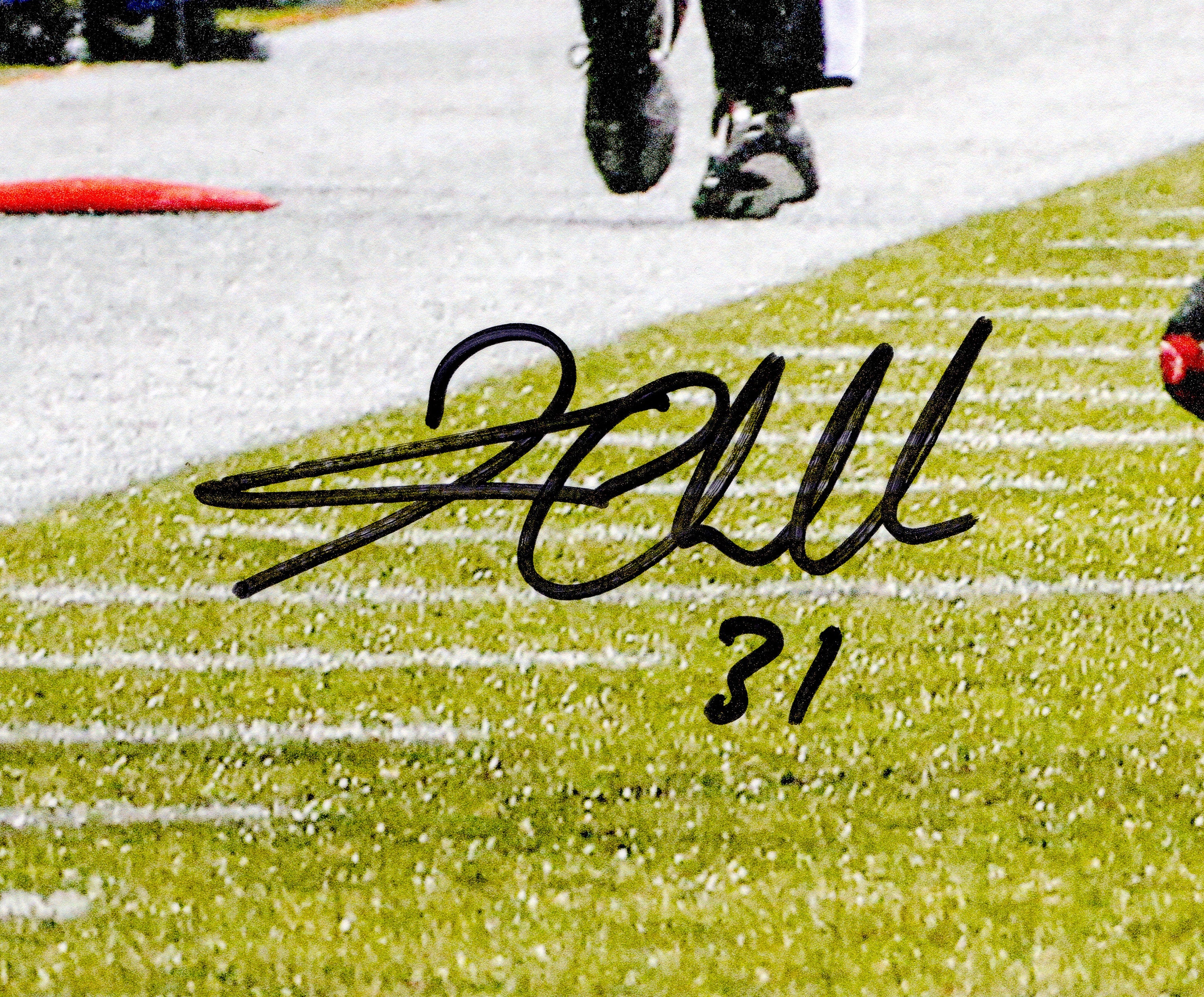 Kam Chancellor Autographed 16x20 Photo (Hit On Vernon Davis) Seattle Seahawks Beckett BAS Witness Stock #259859 - Image 3