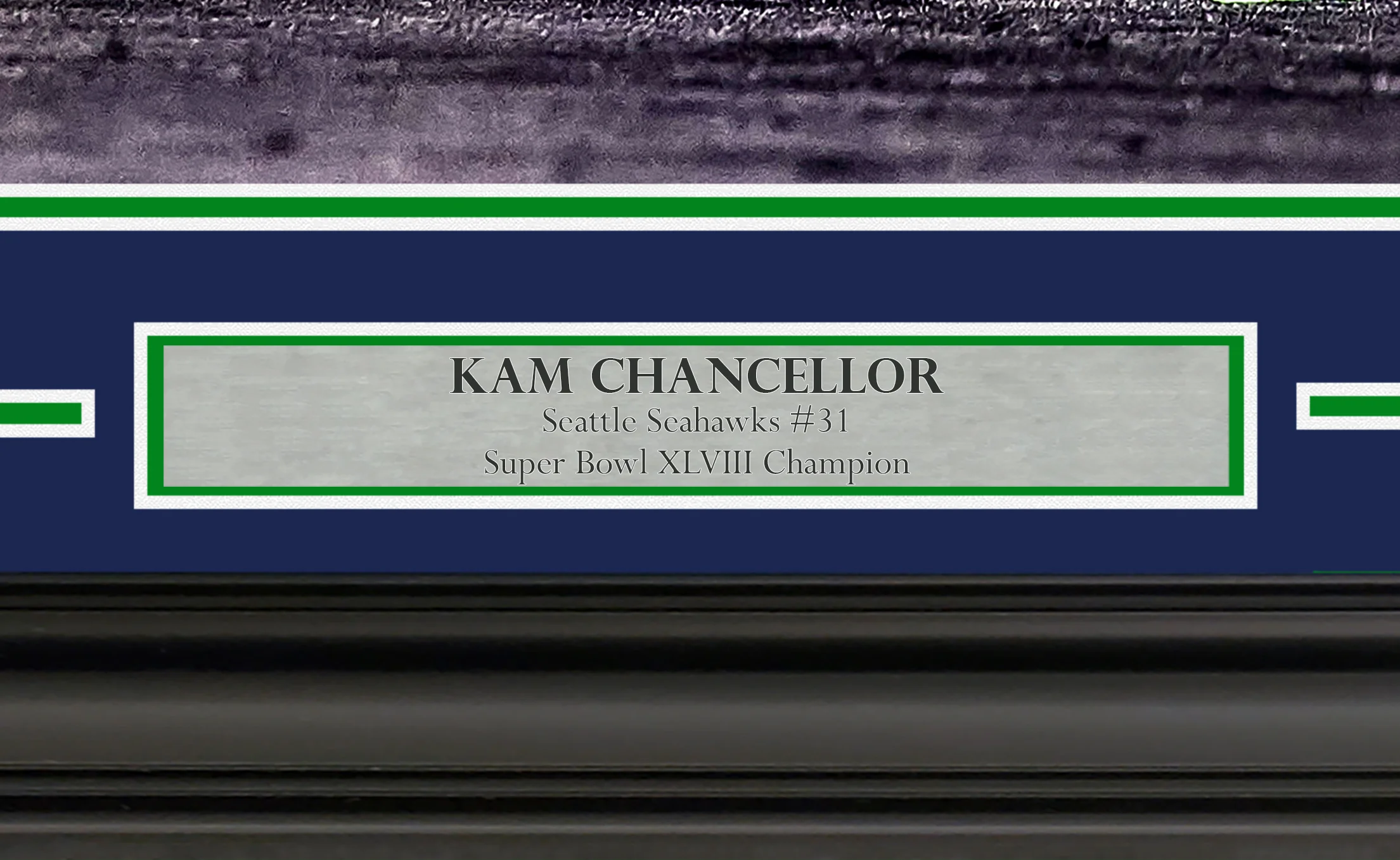 Kam Chancellor Autographed Framed 16x20 Photo Seattle Seahawks Color Rush MCS Holo Stock #254245 - Image 4
