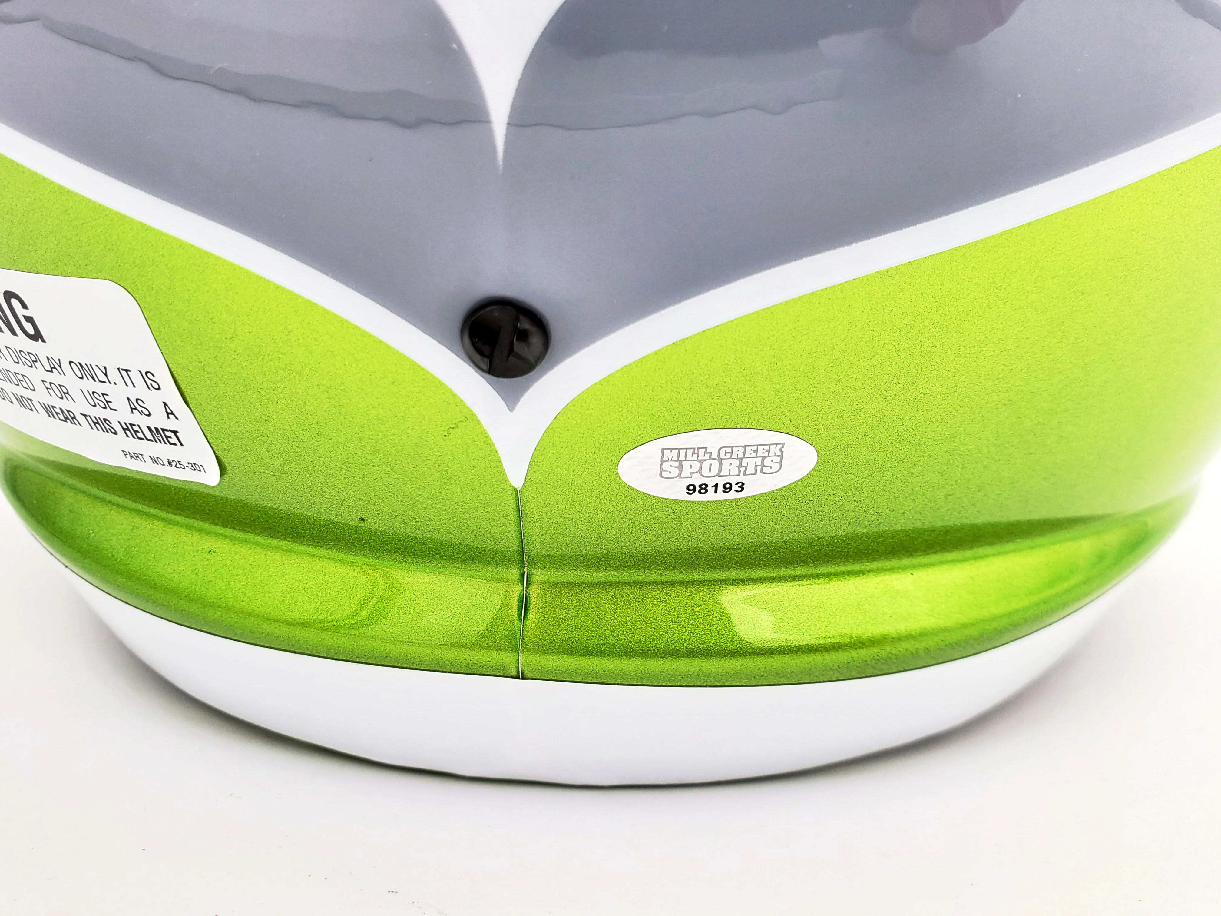 Kam Chancellor Autographed Seattle Seahawks Flash Green Full Size Replica Speed Helmet MCS Holo Stock #197181 - Image 4