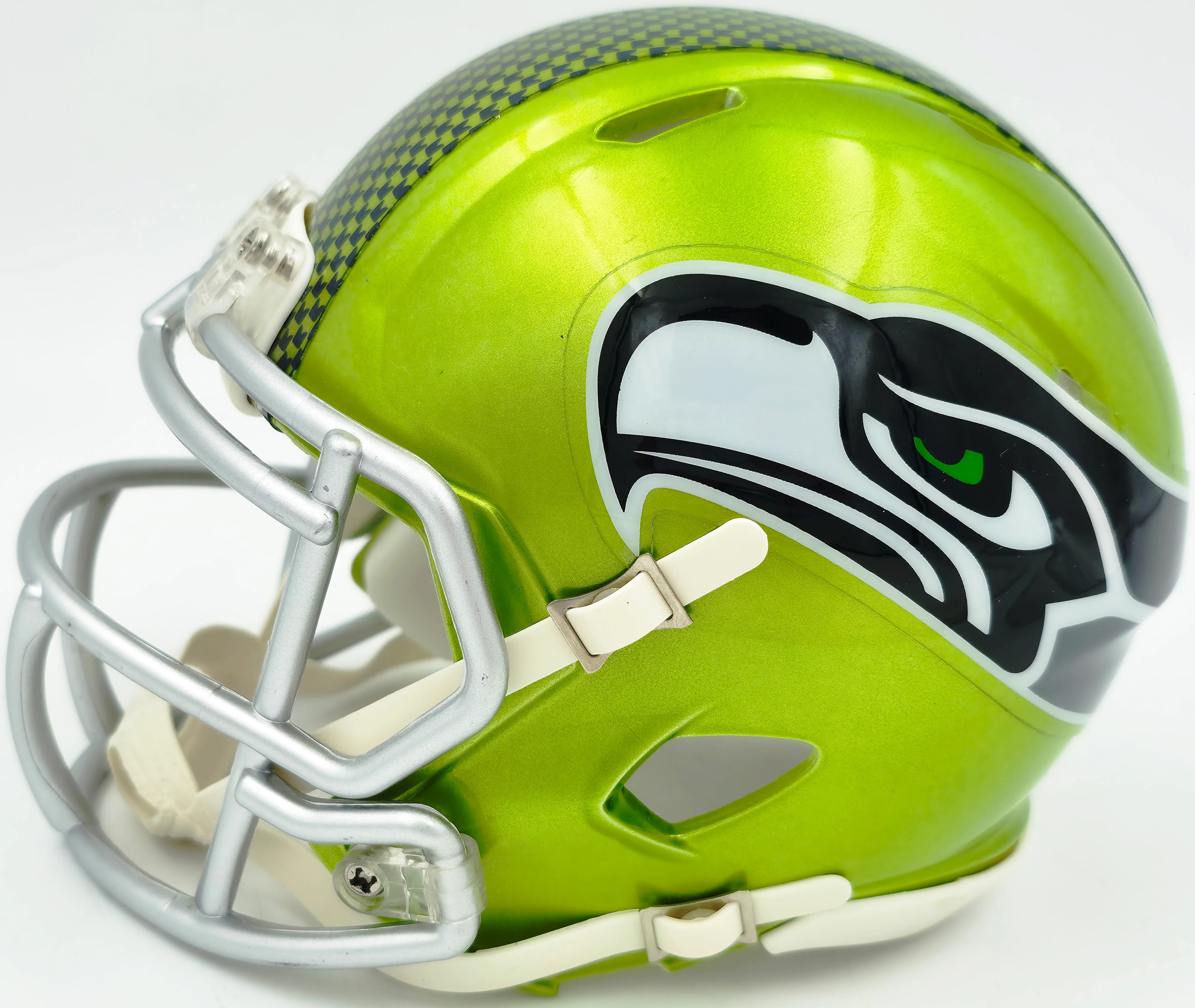 Kam Chancellor Autographed Seattle Seahawks Flash Green Speed Mini Helmet Beckett BAS Witness Stock #259853 - Image 5