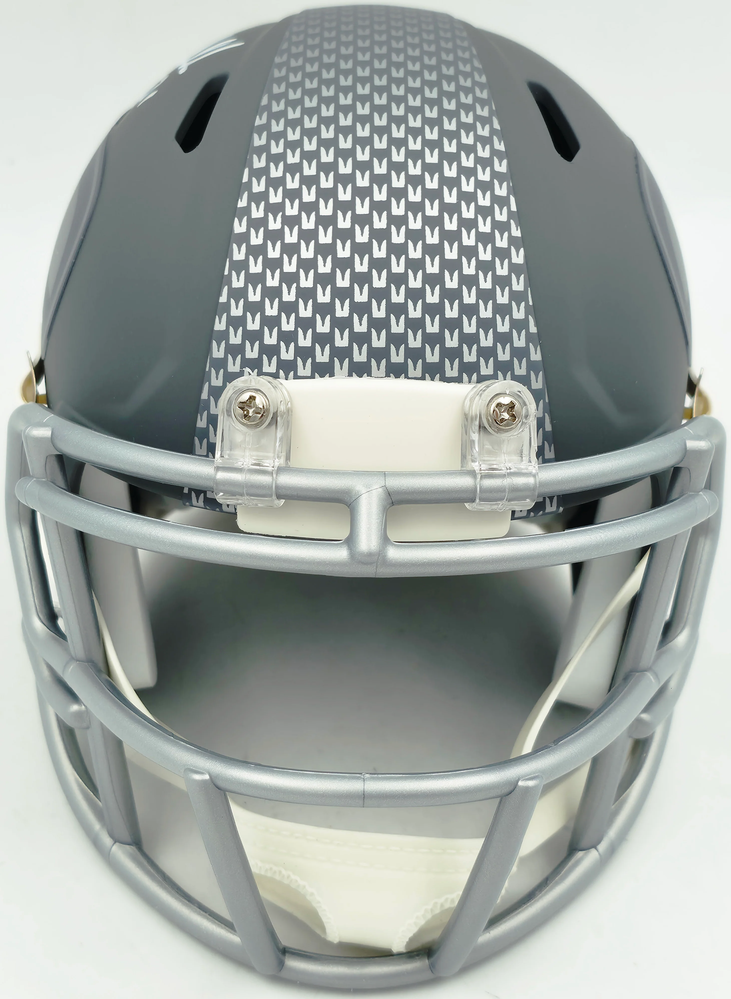 Kam Chancellor Autographed Seattle Seahawks Slate Silver Speed Mini Helmet Beckett BAS Witness Stock #259854 - Image 3