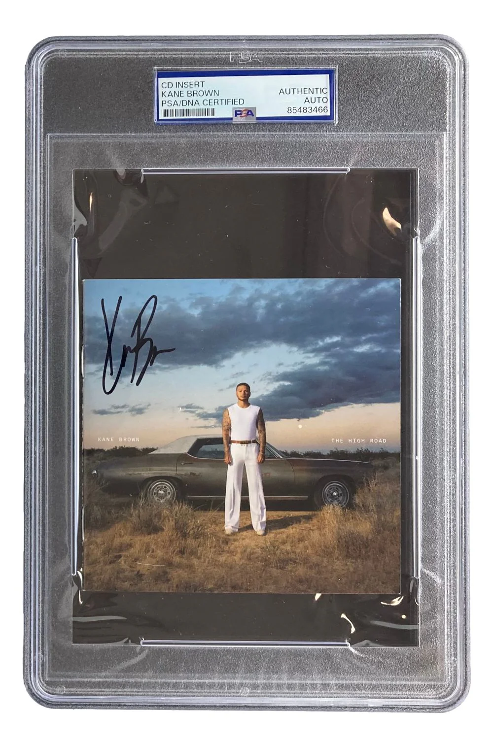 Kane Brown Signed Slabbed The High Road CD Booklet PSA