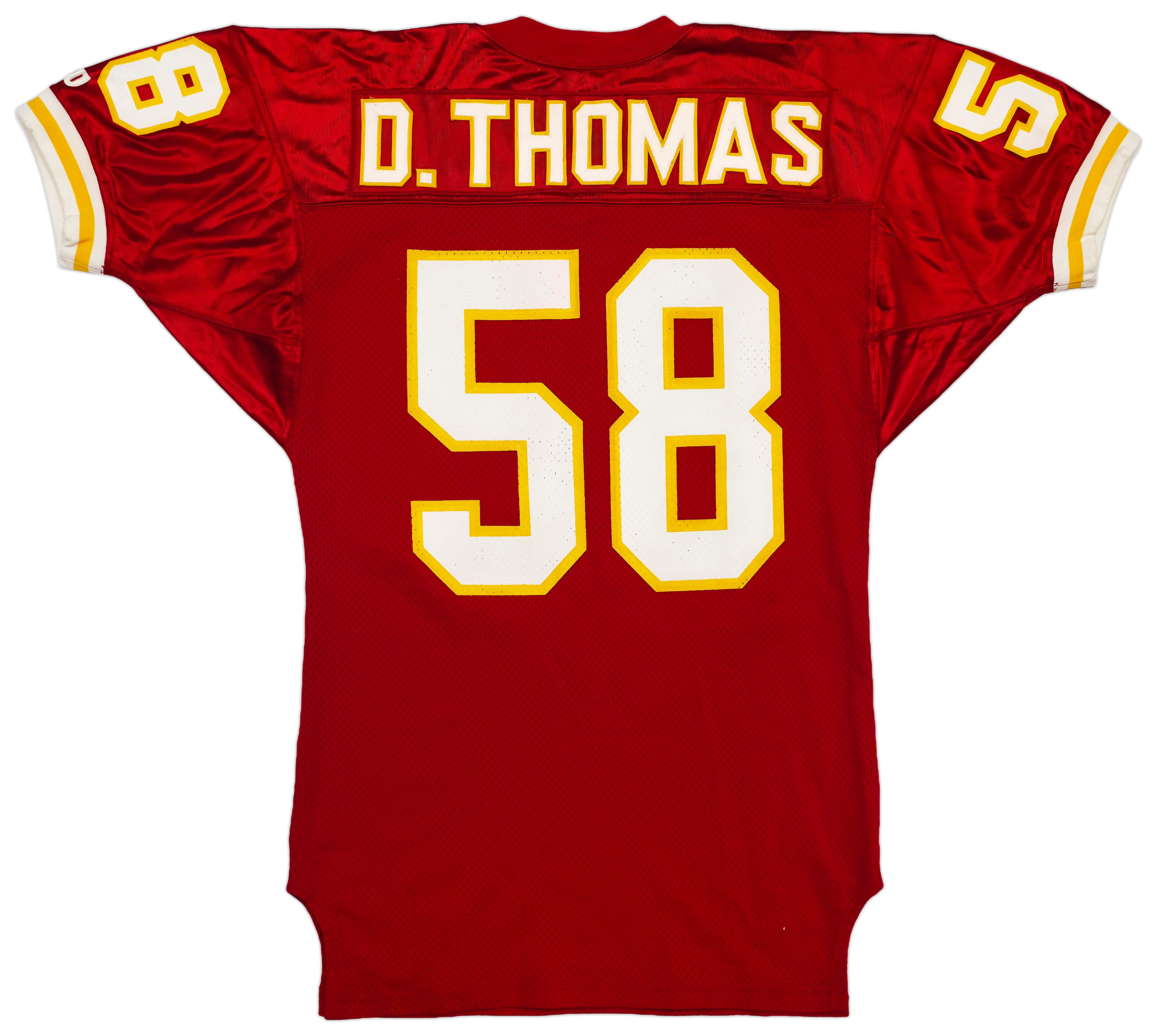 Kansas City Chiefs Derrick Thomas Autographed Red Wilson Jersey Size 44 Beckett BAS #AE85518 - Image 5