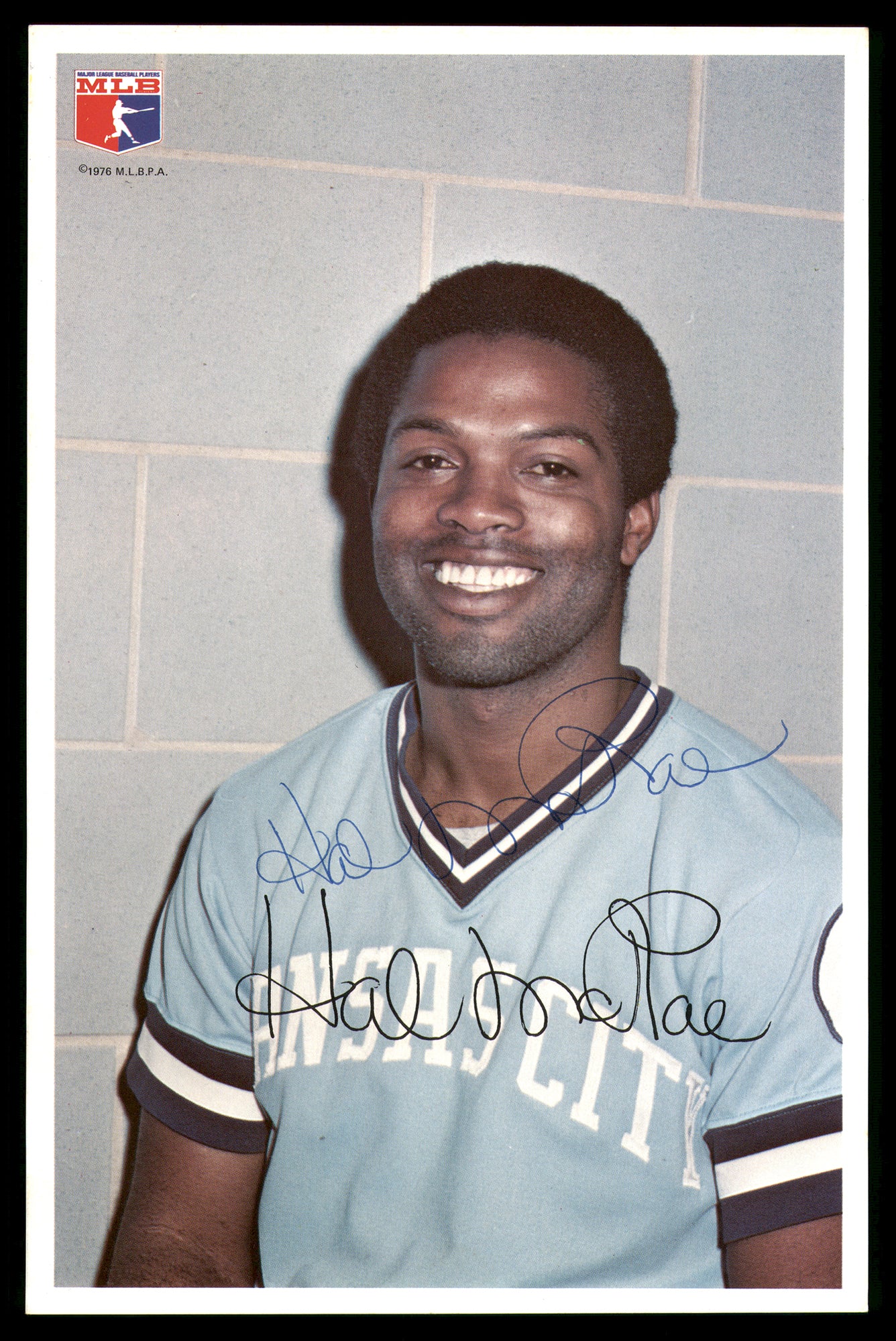 Kansas City Royals Autographed 15 Count Lot of 6x9 Team Issued Photos All Different With Al Cowens & Hal McRae SKU #236182 - Image 2