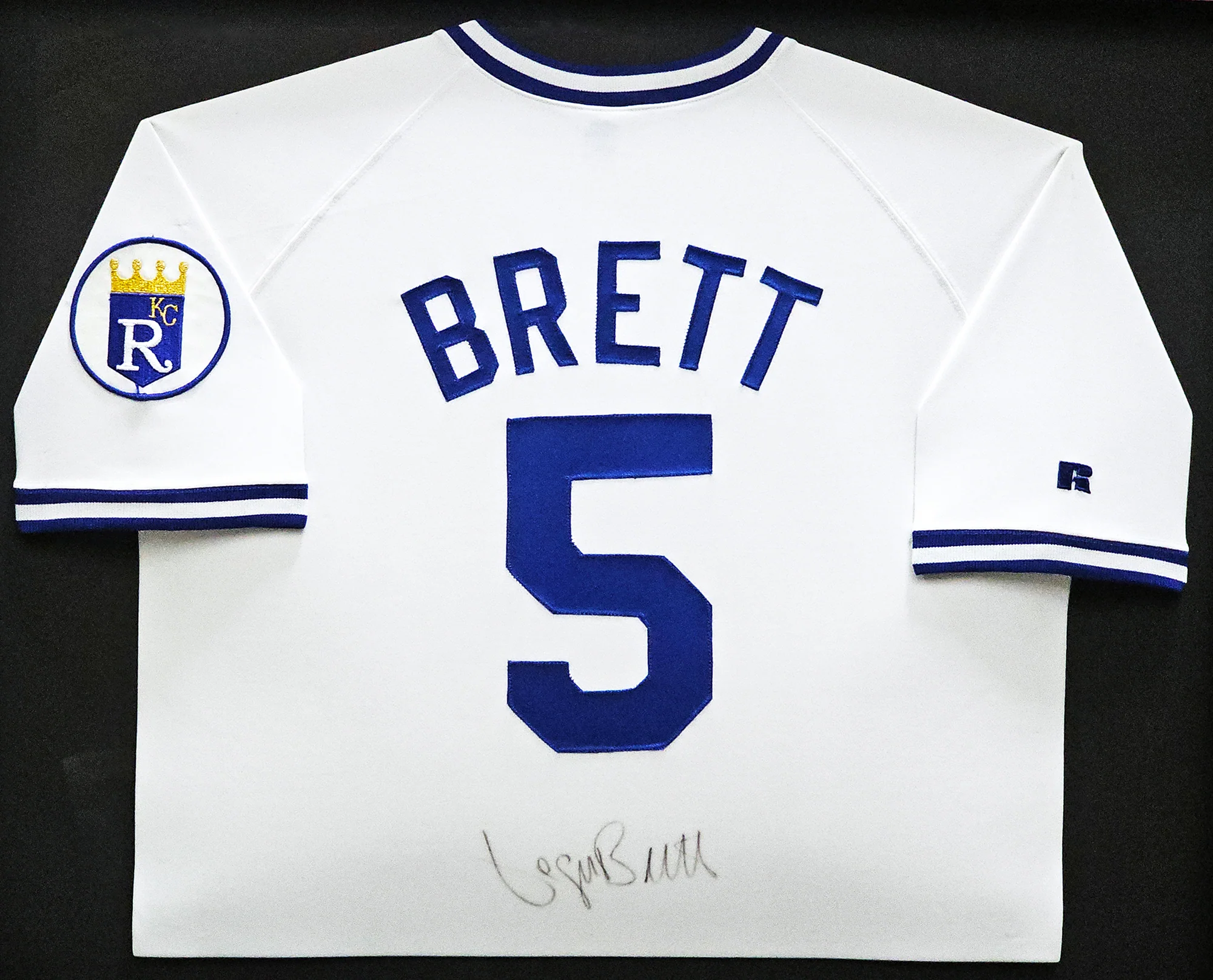 Kansas City Royals George Brett Autographed Framed White Russell Jersey JSA #Z93492 - Image 2