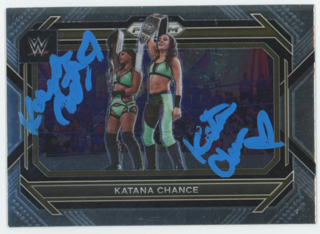 Katana Chance WWE Authentic Signed 2023 Panini Prizm #84 Card BAS #BS86894 - Image 2