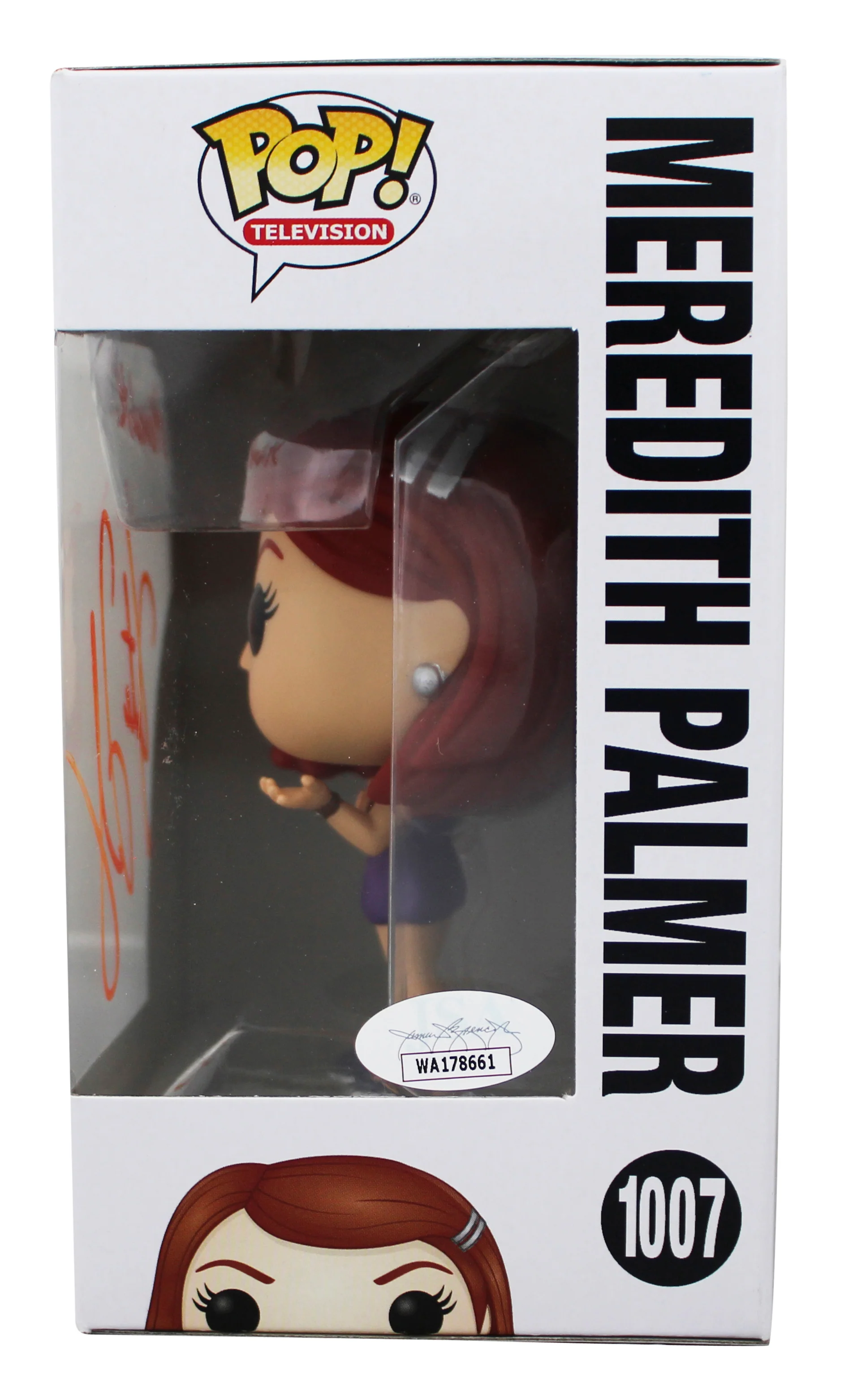 Kate Flannery The Office "Meredith" Signed #1007 Funko Pop Vinyl Figure JSA - Image 4