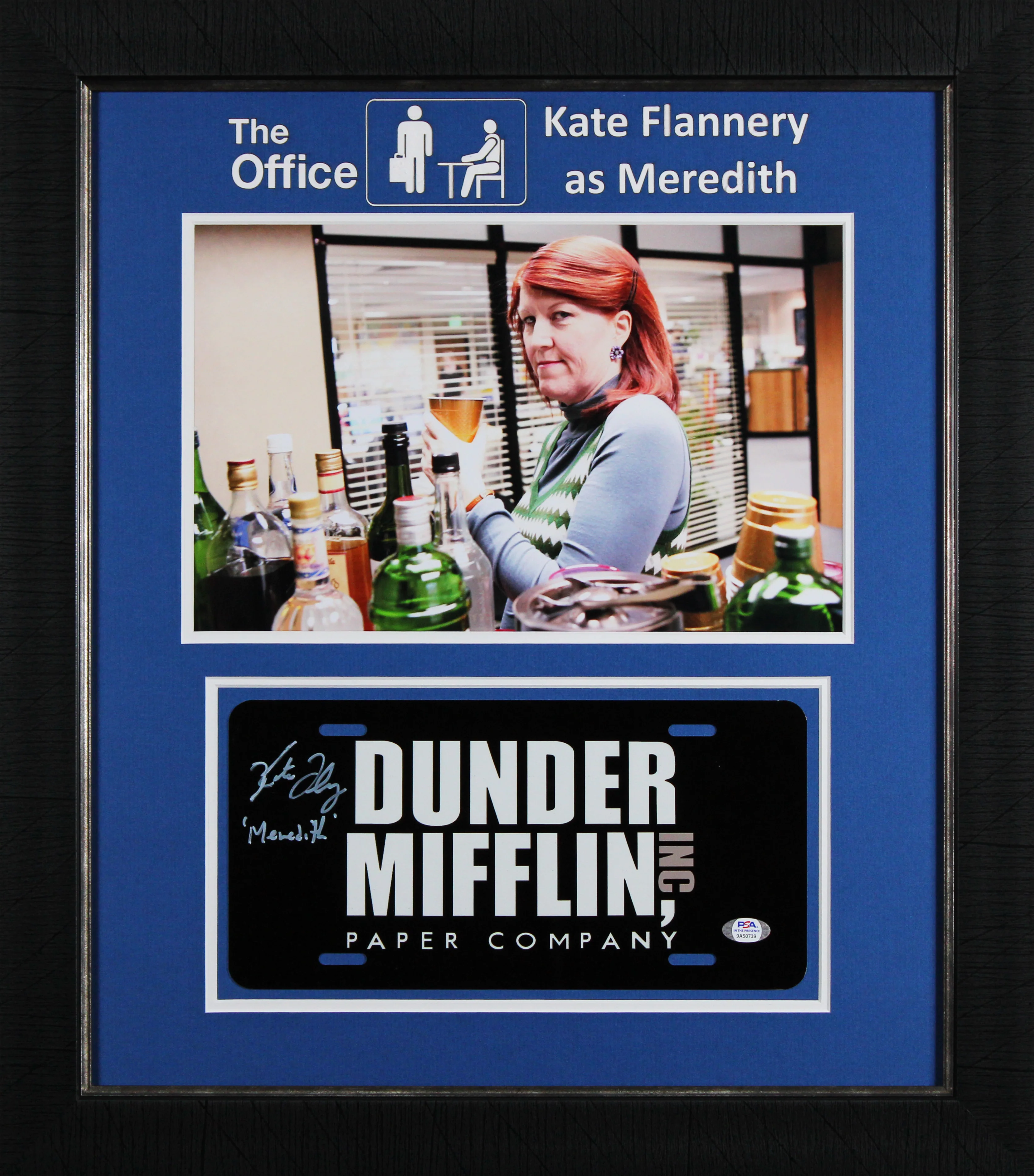 Kate Flannery The Office "Meredith" Signed & Framed License Plate PSA #9A50739 - Image 2