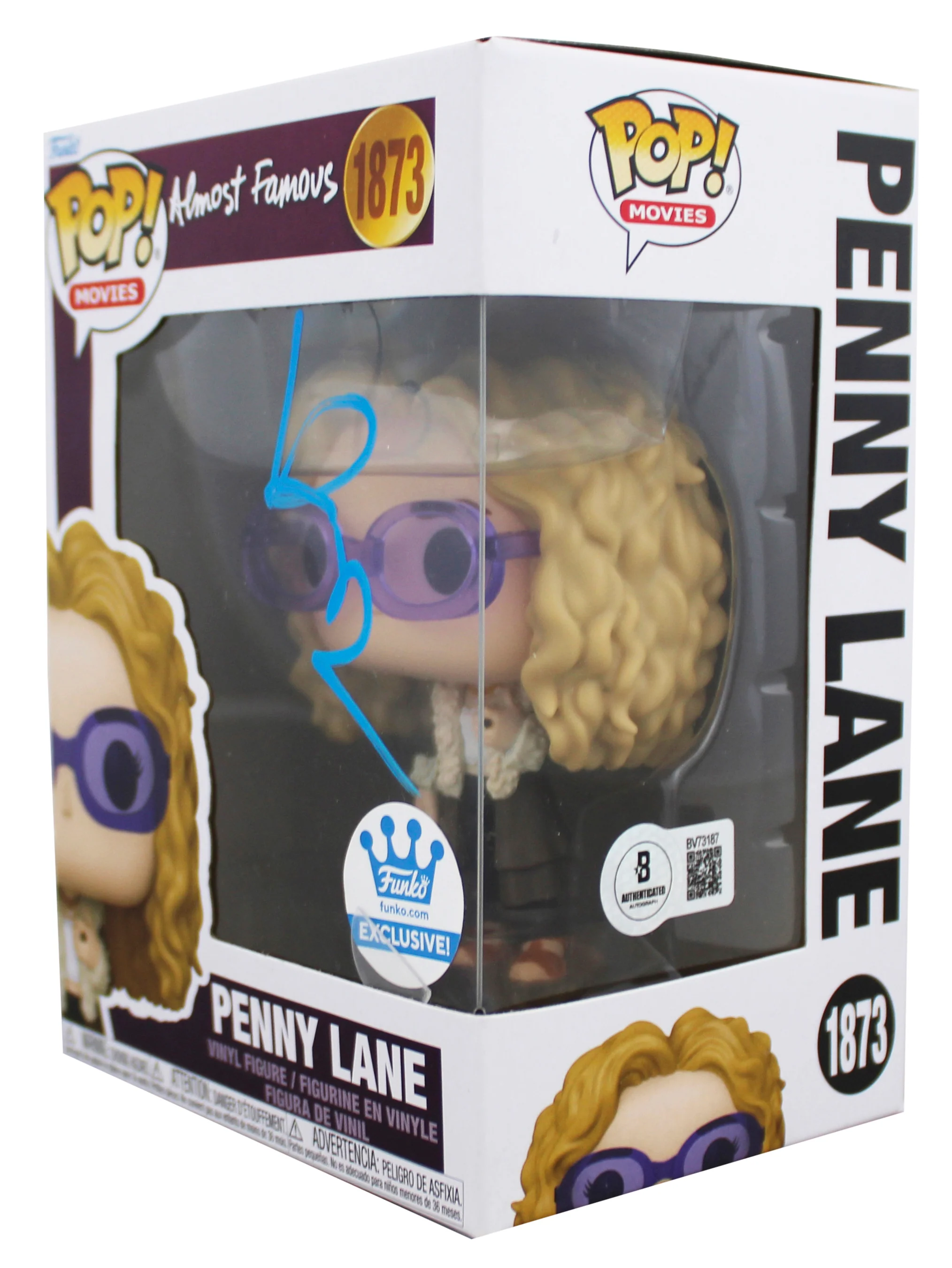 Kate Hudson Almost Famous Signed Penny Lane #1873 Funko Pop Figure BAS #BV73187 - Image 3