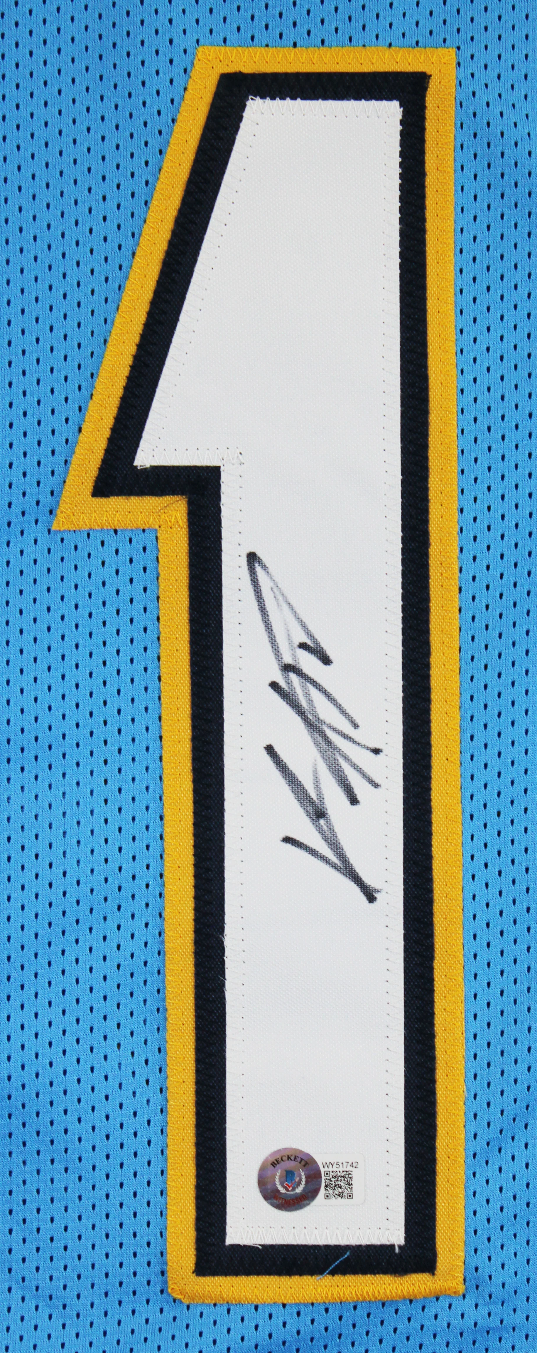 Keenan Allen Authentic Signed Powder Blue Pro Style Jersey BAS Witnessed - Image 3