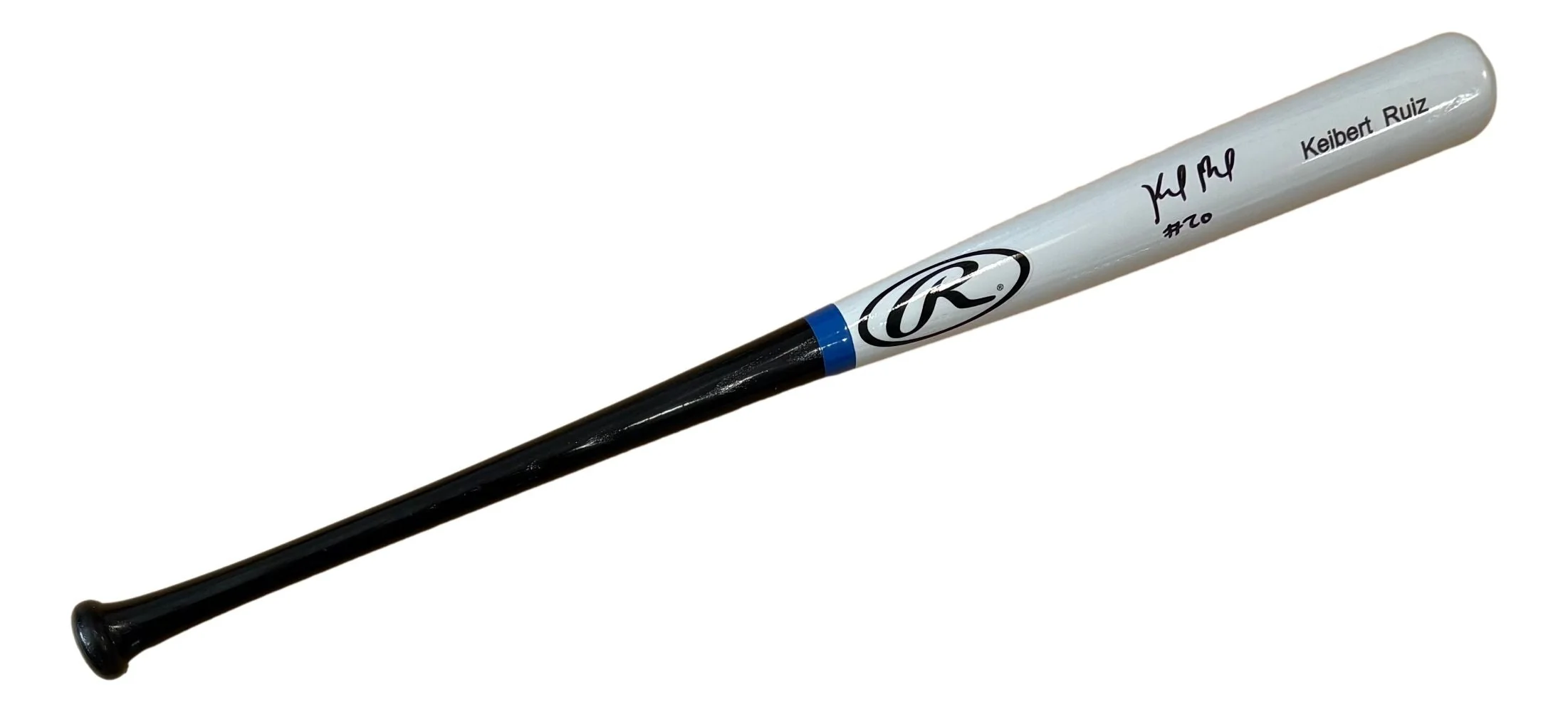 Keibert Ruiz Washington Nationals Signed Rawlings Baseball Bat BAS
