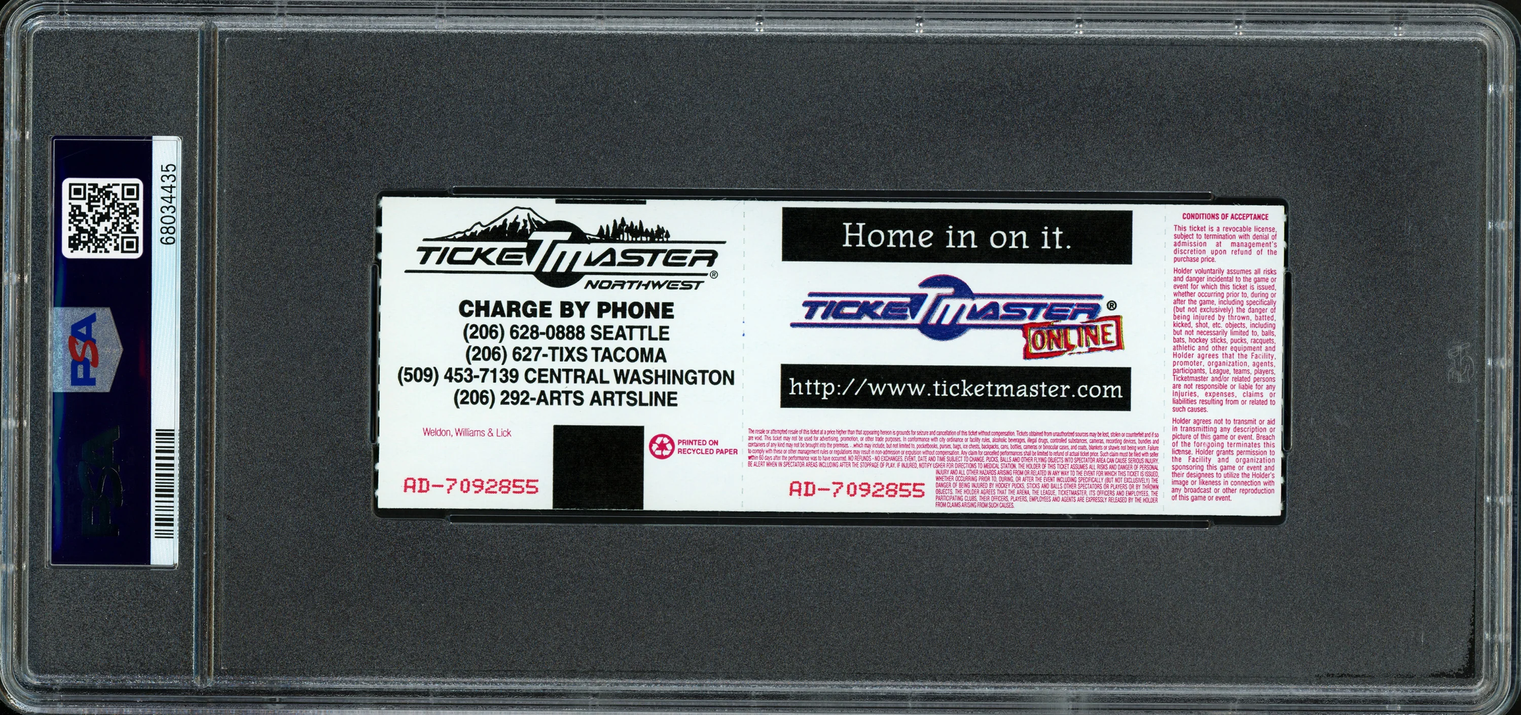 Ken Griffey Jr. Autographed 1999 Seattle Mariners HR #377 - Last HR in The Kingdome Ticket Seattle Mariners PSA 6 Auto Grade Gem Mint 10 PSA/DNA #68034435 - Image 2