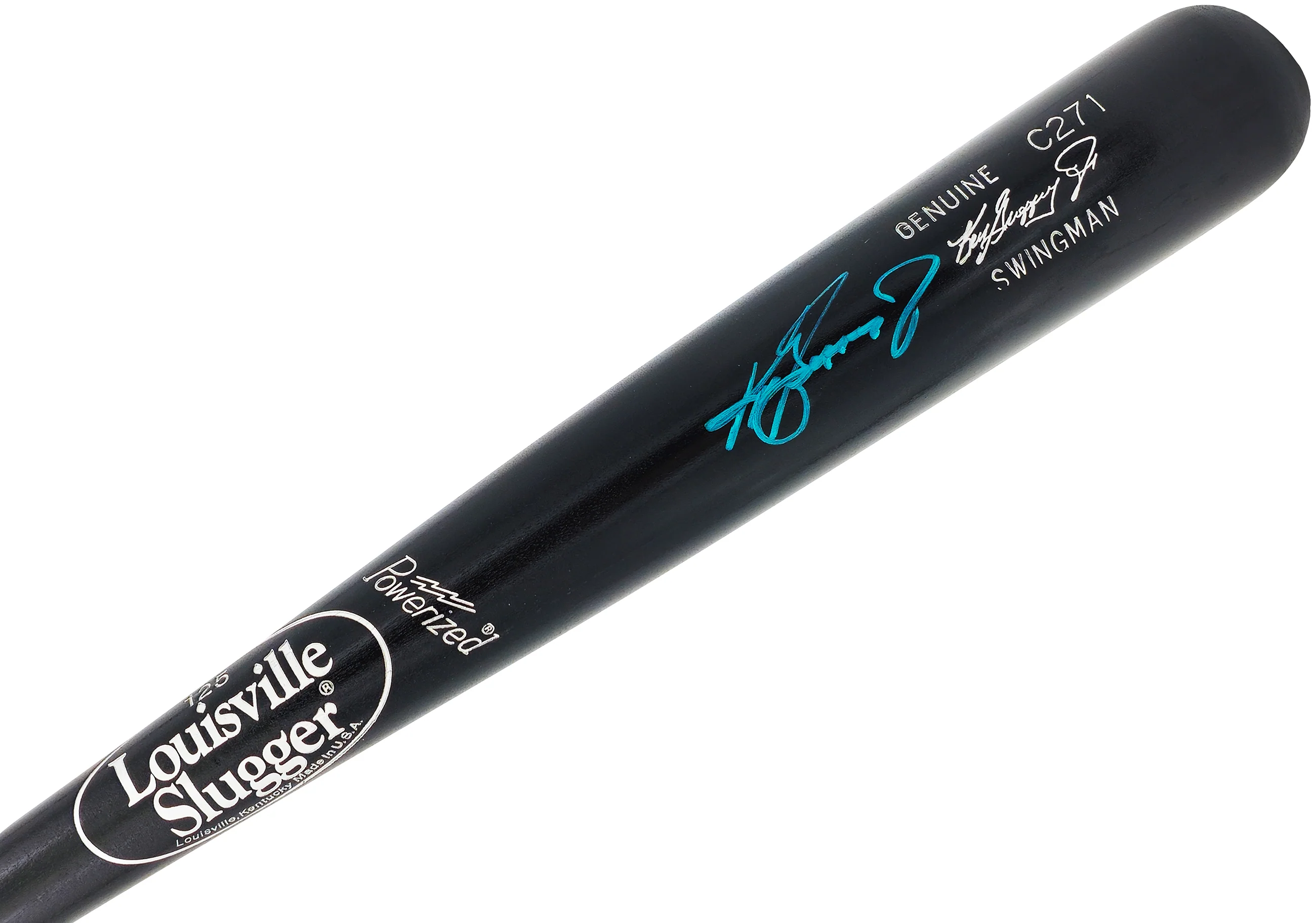 Ken Griffey Jr. Autographed Black Louisville Slugger Player Model C271 Swingman Baseball Bat Seattle Mariners Beckett BAS Witness Stock #234590 - Image 2