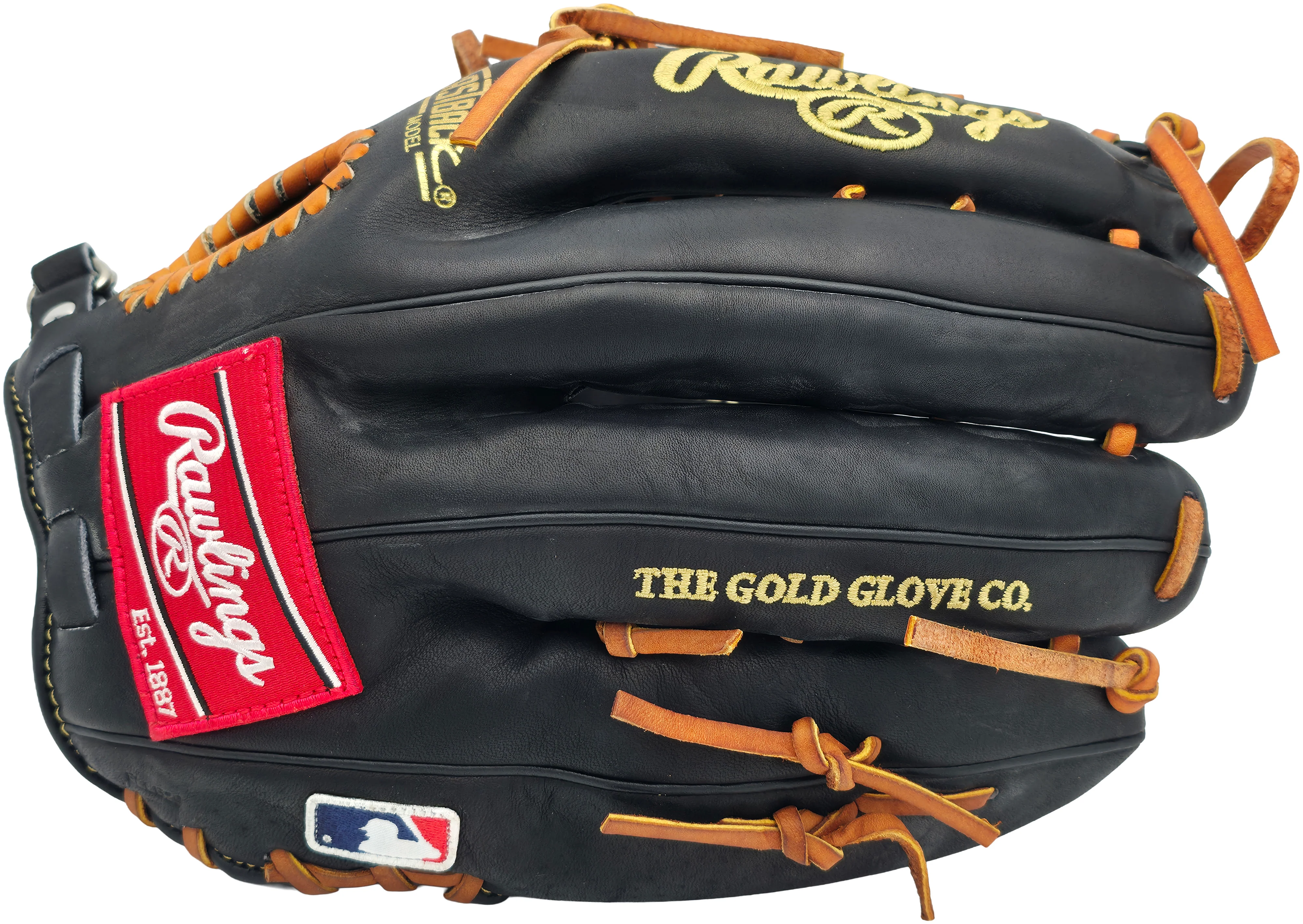 Ken Griffey Jr. Autographed Black Rawlings Heart of the Hide Signature Model Baseball Fielding Glove Seattle Mariners Beckett BAS Witness Stock #262142 - Image 3