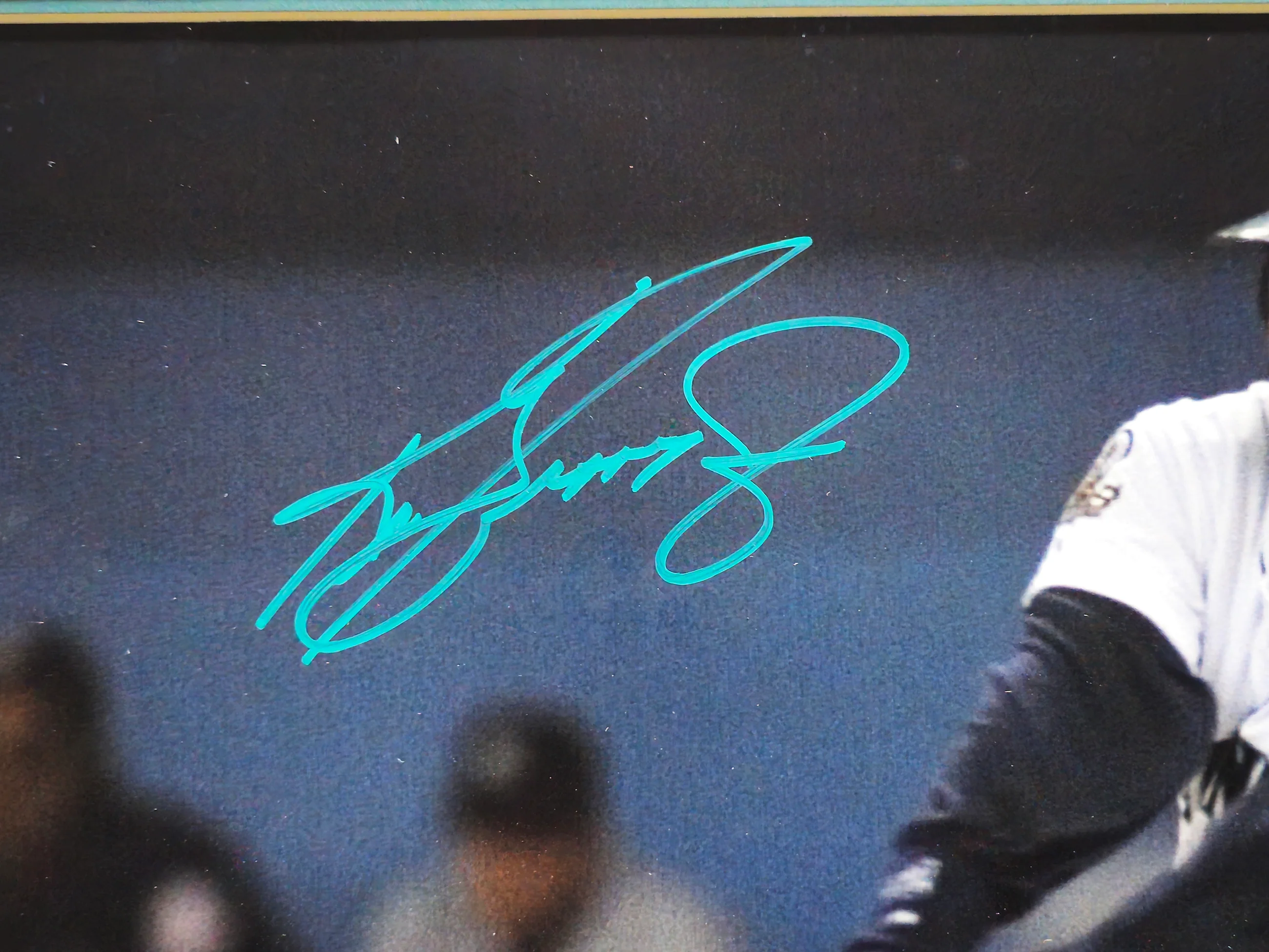 Ken Griffey Jr. Autographed Framed 16x20 Photo Seattle Mariners Swing Beckett BAS QR Stock #235662 - Image 3